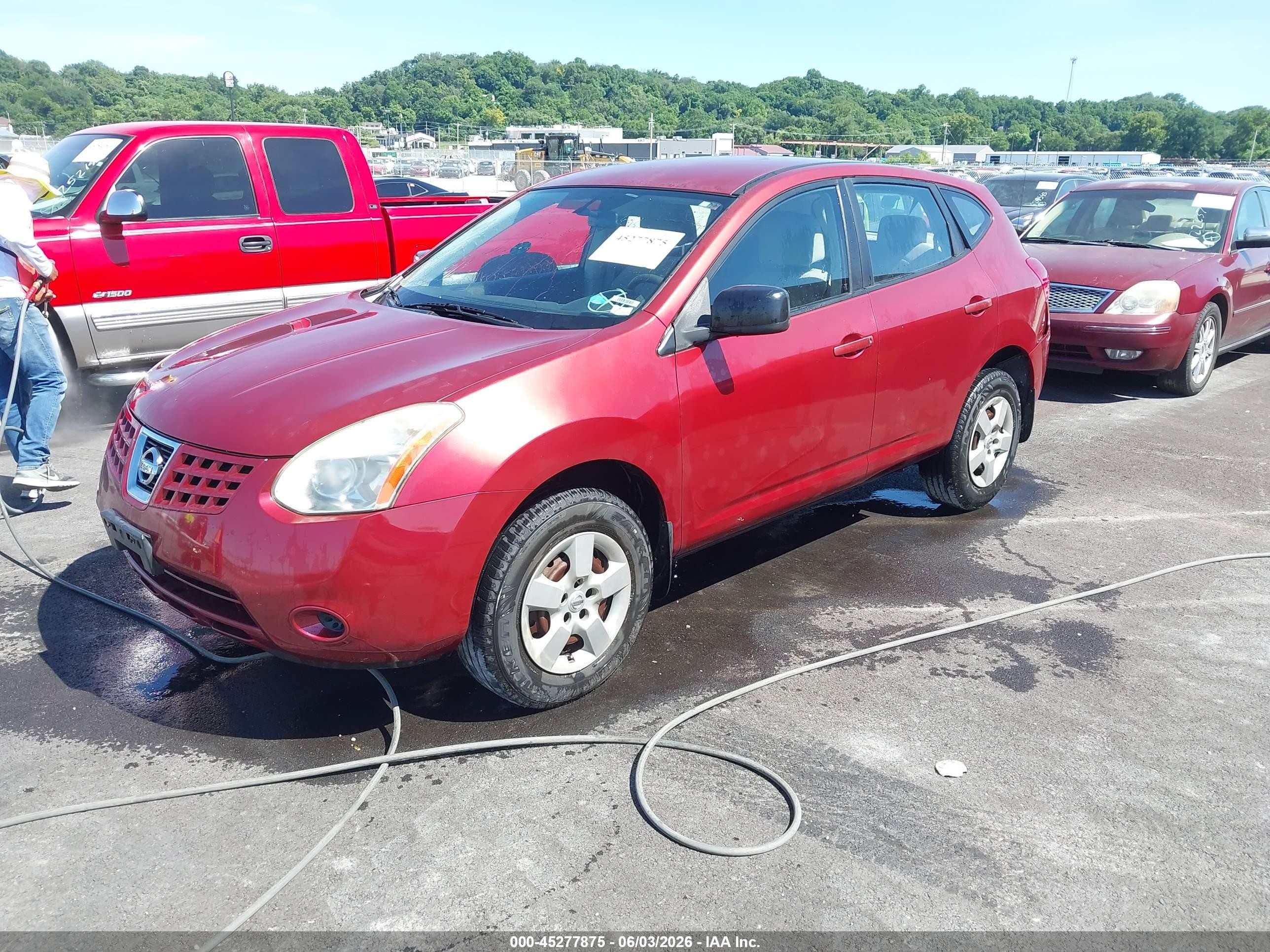 2009 Nissan Rogue S Red vin: JN8AS58T39W055597