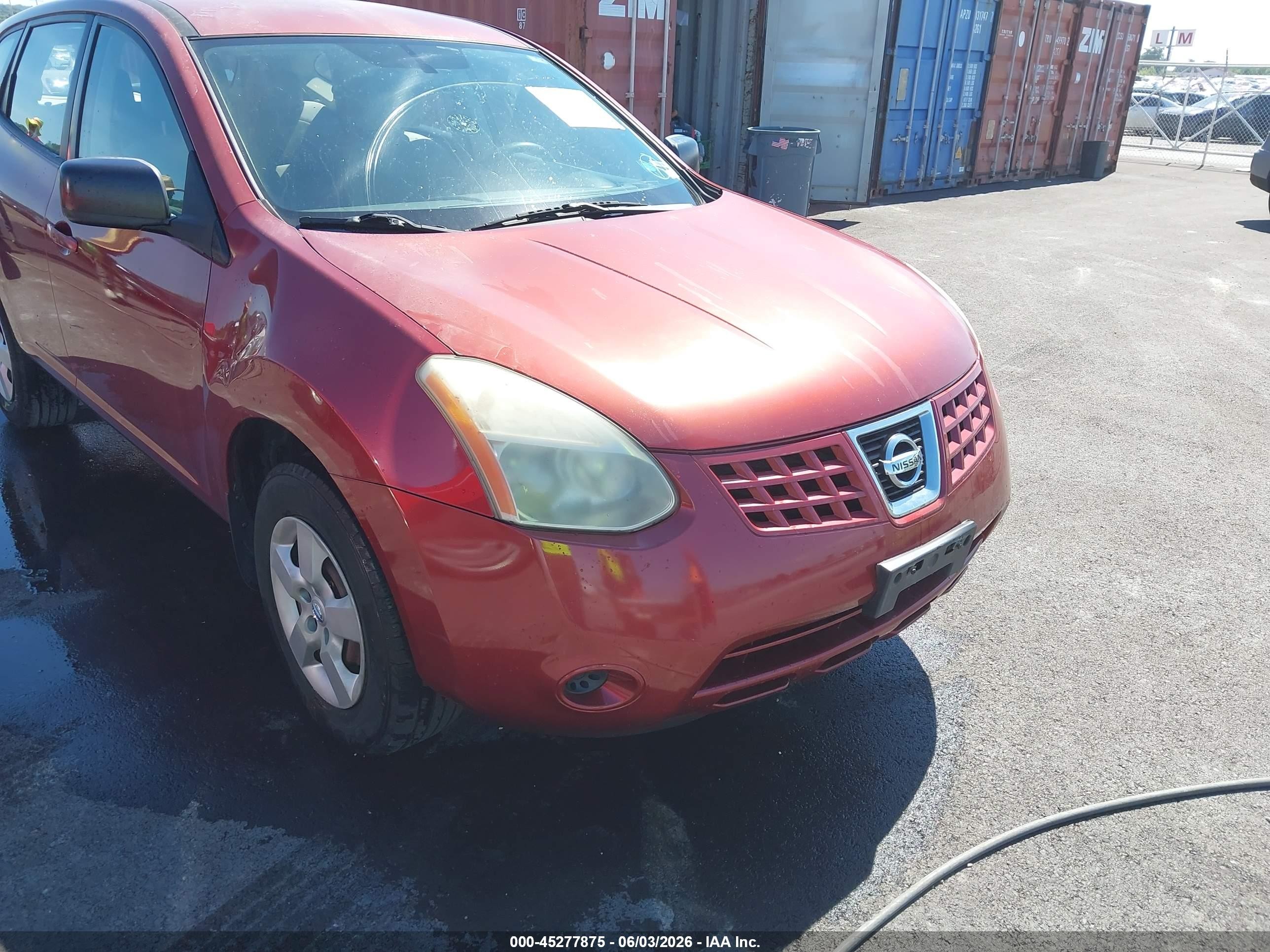 2009 Nissan Rogue S Red vin: JN8AS58T39W055597
