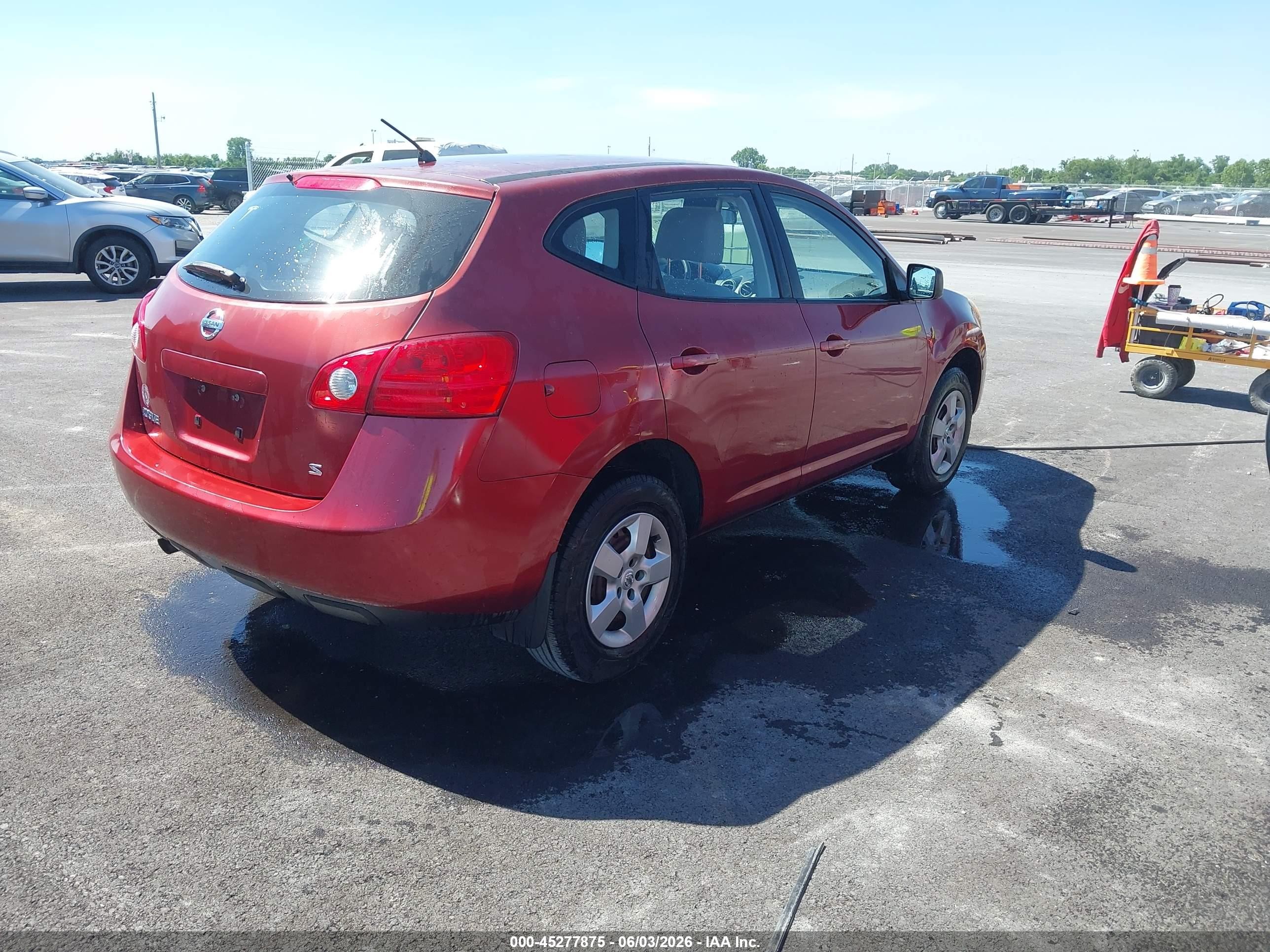 2009 Nissan Rogue S Red vin: JN8AS58T39W055597