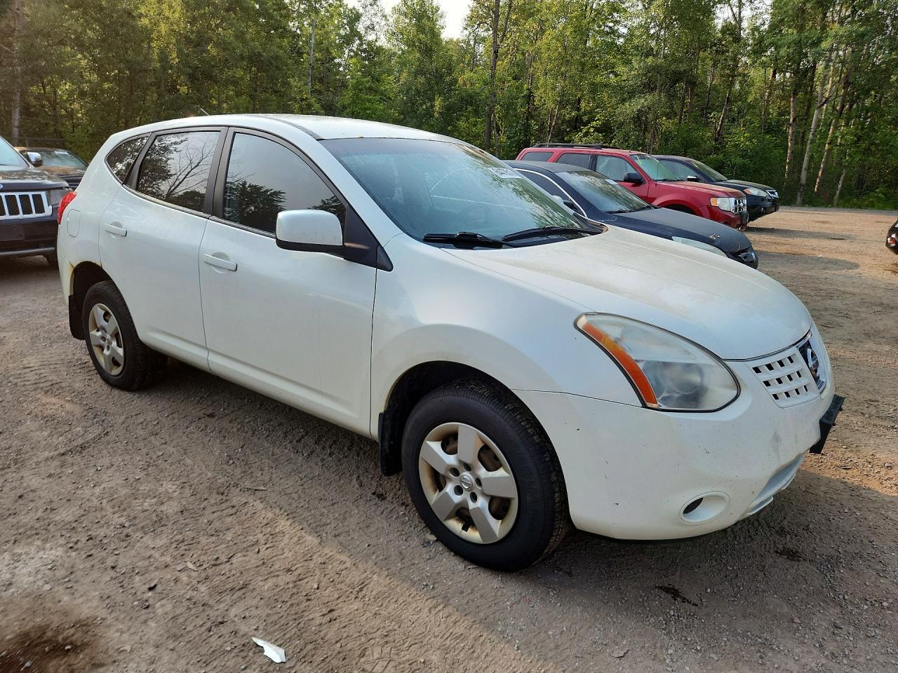 2009 Nissan Rogue S White vin: JN8AS58T39W058645