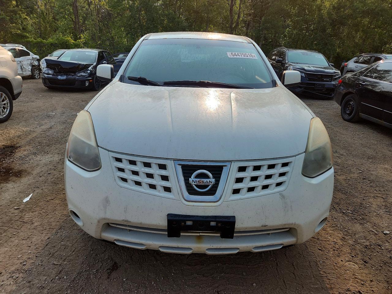 2009 Nissan Rogue S White vin: JN8AS58T39W058645