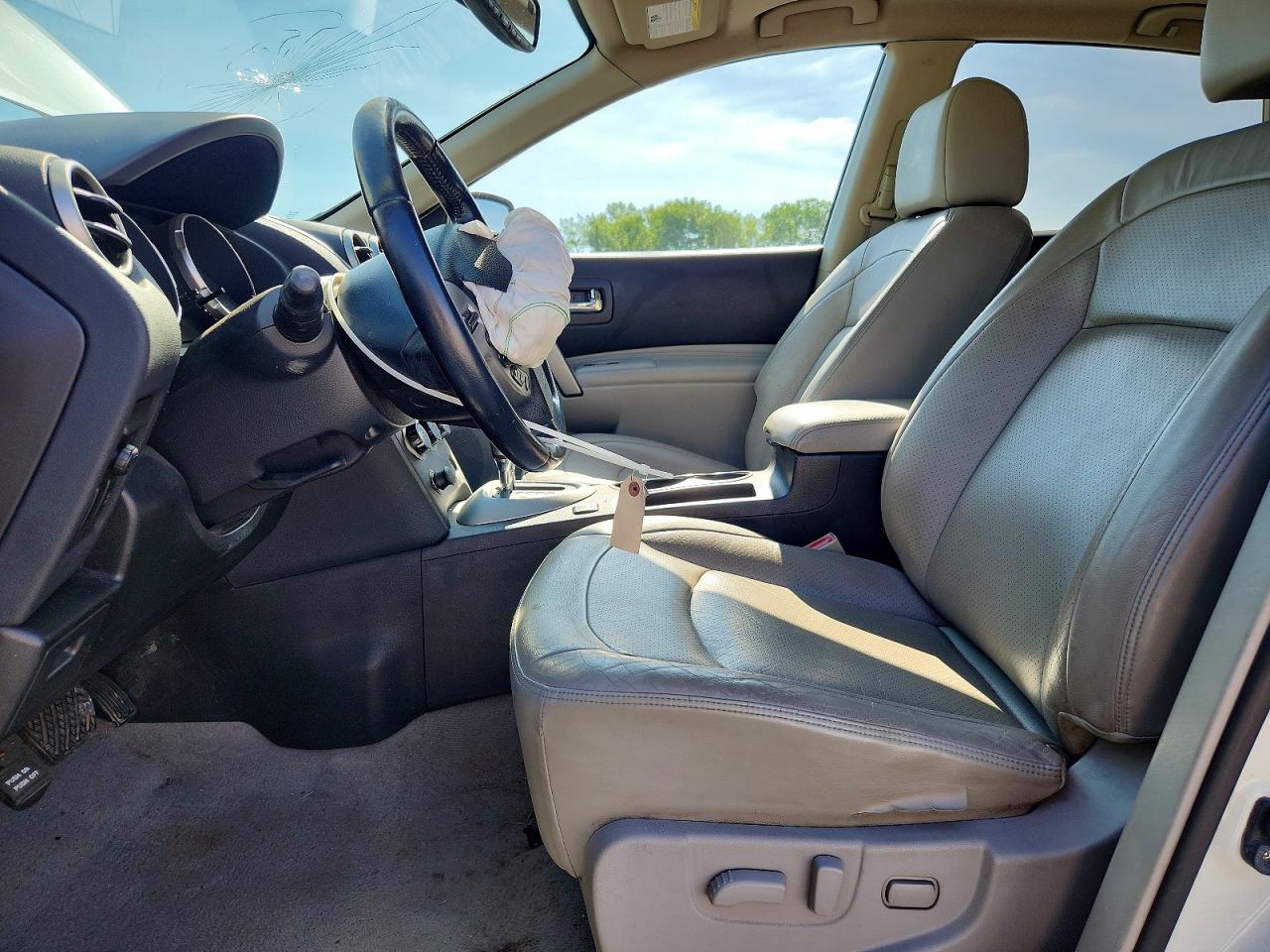 2009 Nissan Rogue S White vin: JN8AS58T39W059035