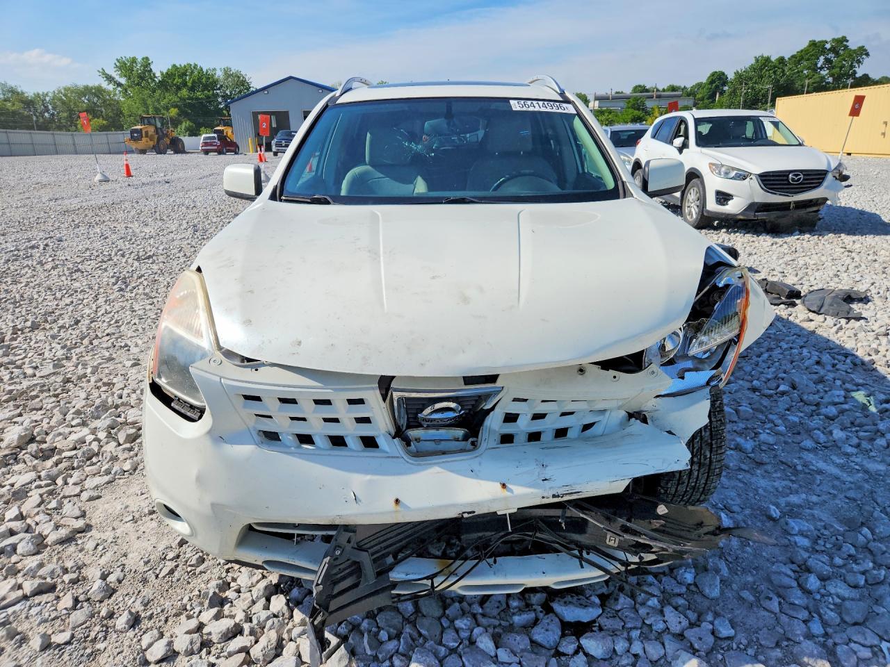 2009 Nissan Rogue S White vin: JN8AS58T39W059035