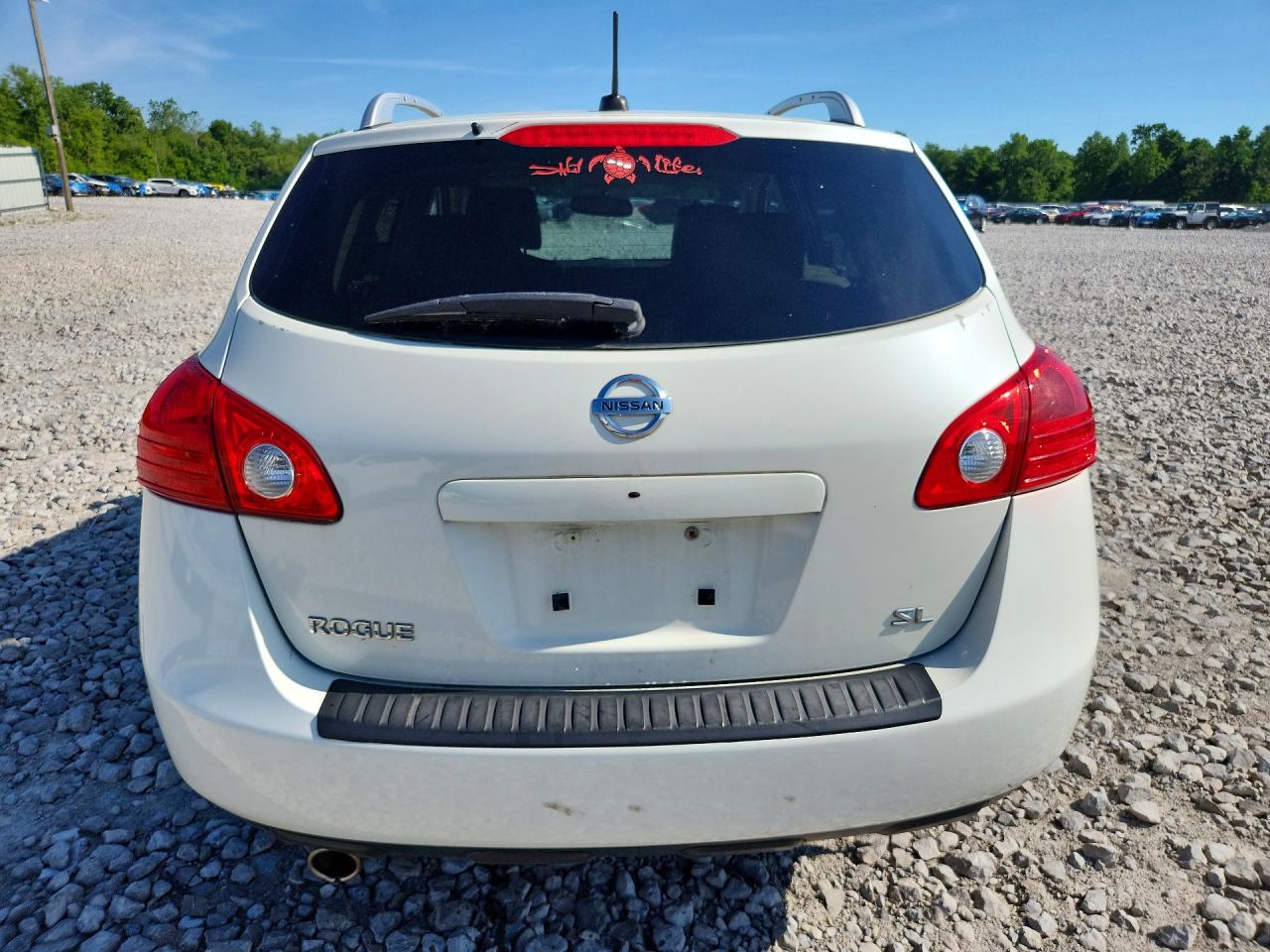2009 Nissan Rogue S White vin: JN8AS58T39W059035