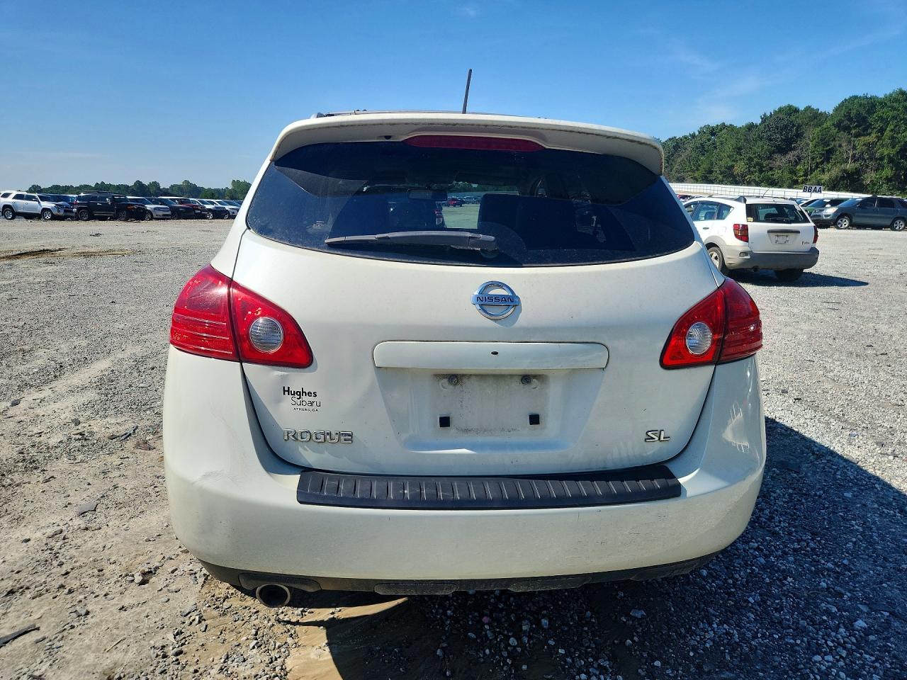 2009 Nissan Rogue S White vin: JN8AS58T39W321930