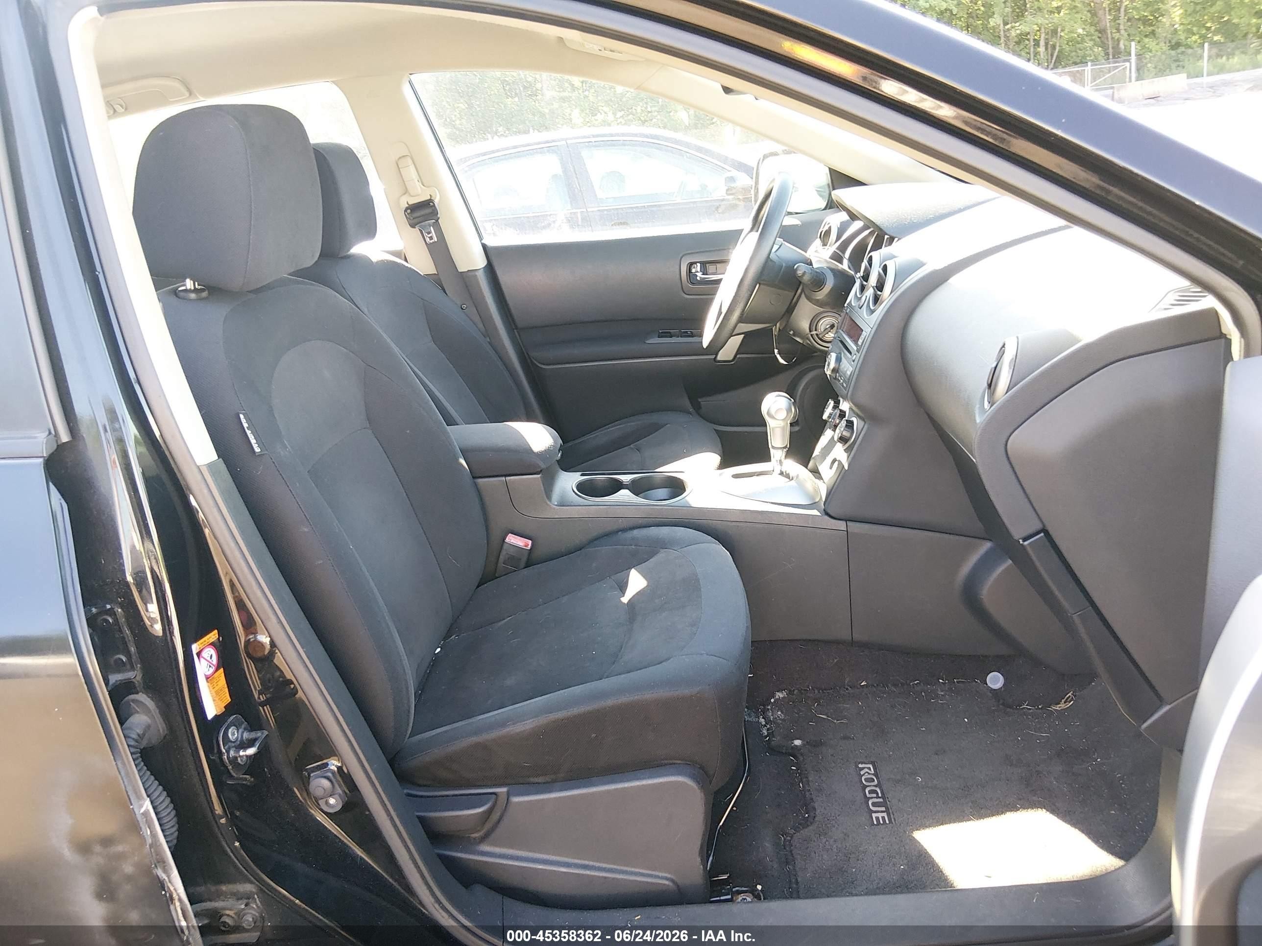 2009 Nissan Rogue S Black vin: JN8AS58T39W325282