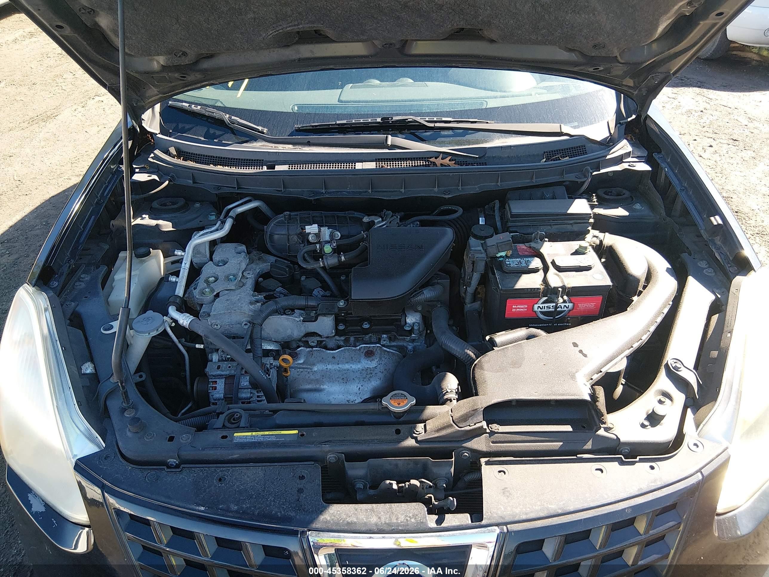 2009 Nissan Rogue S Black vin: JN8AS58T39W325282