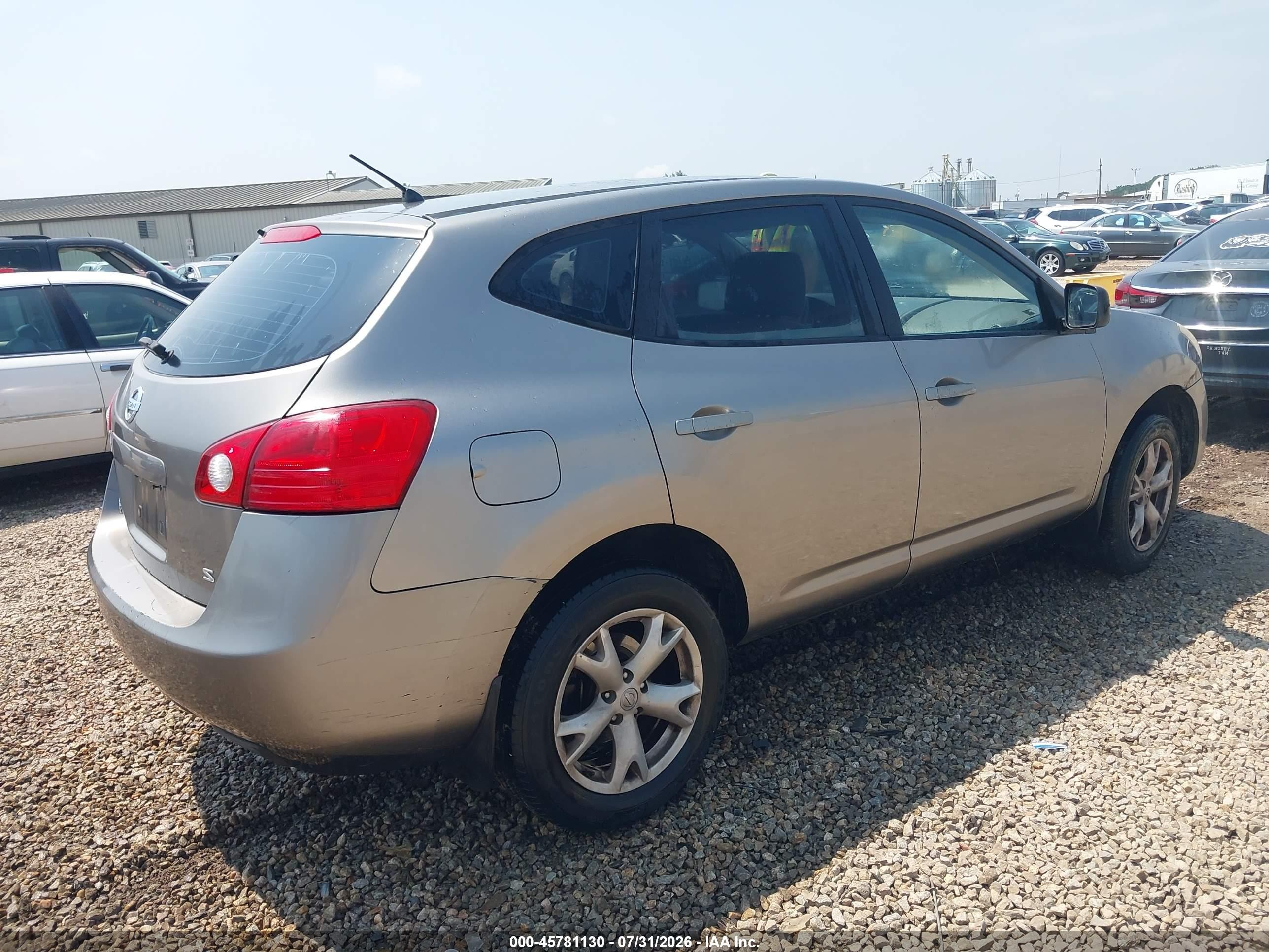 2009 Nissan Rogue S Gray vin: JN8AS58T39W325511