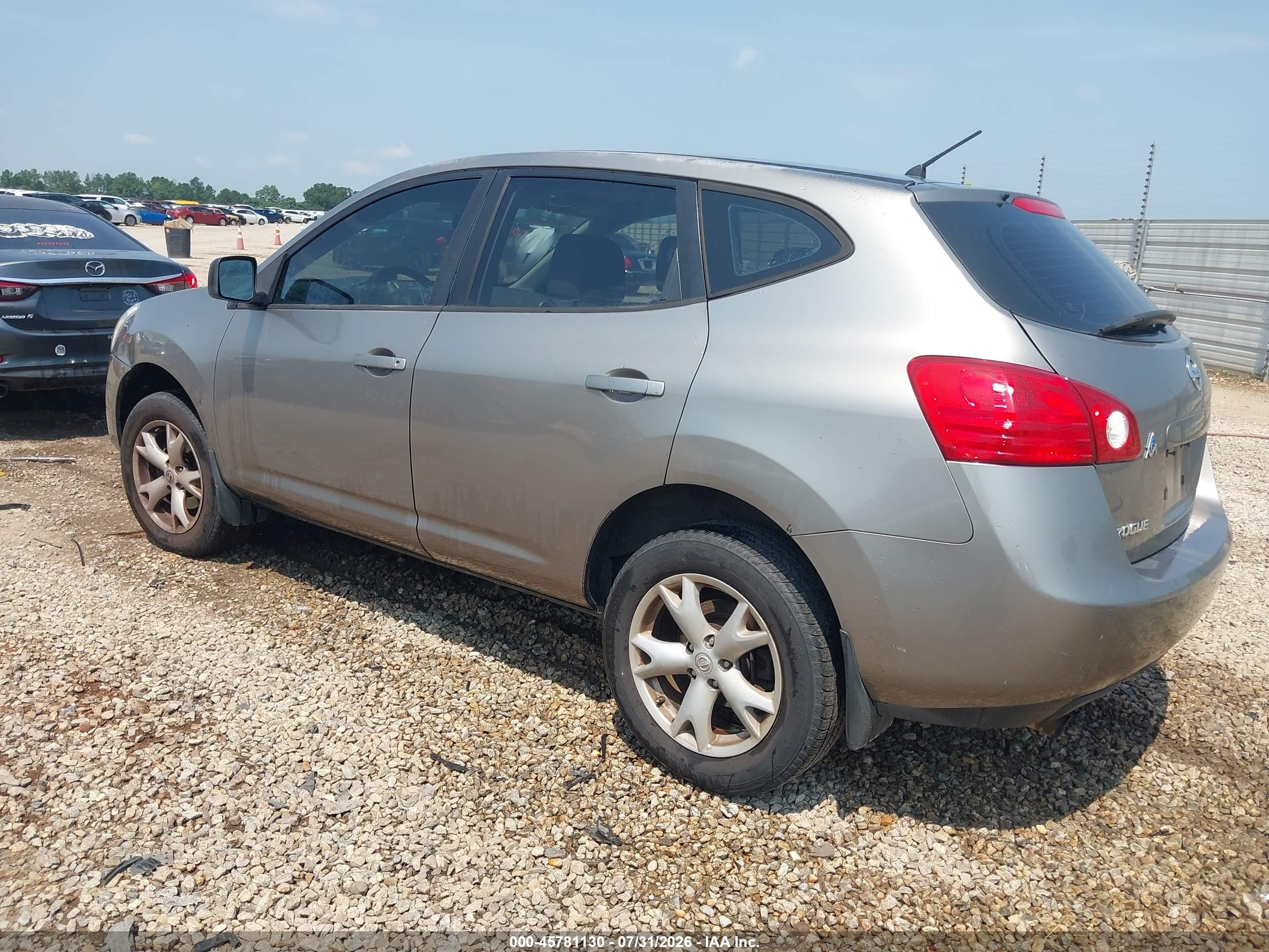 2009 Nissan Rogue S Gray vin: JN8AS58T39W325511