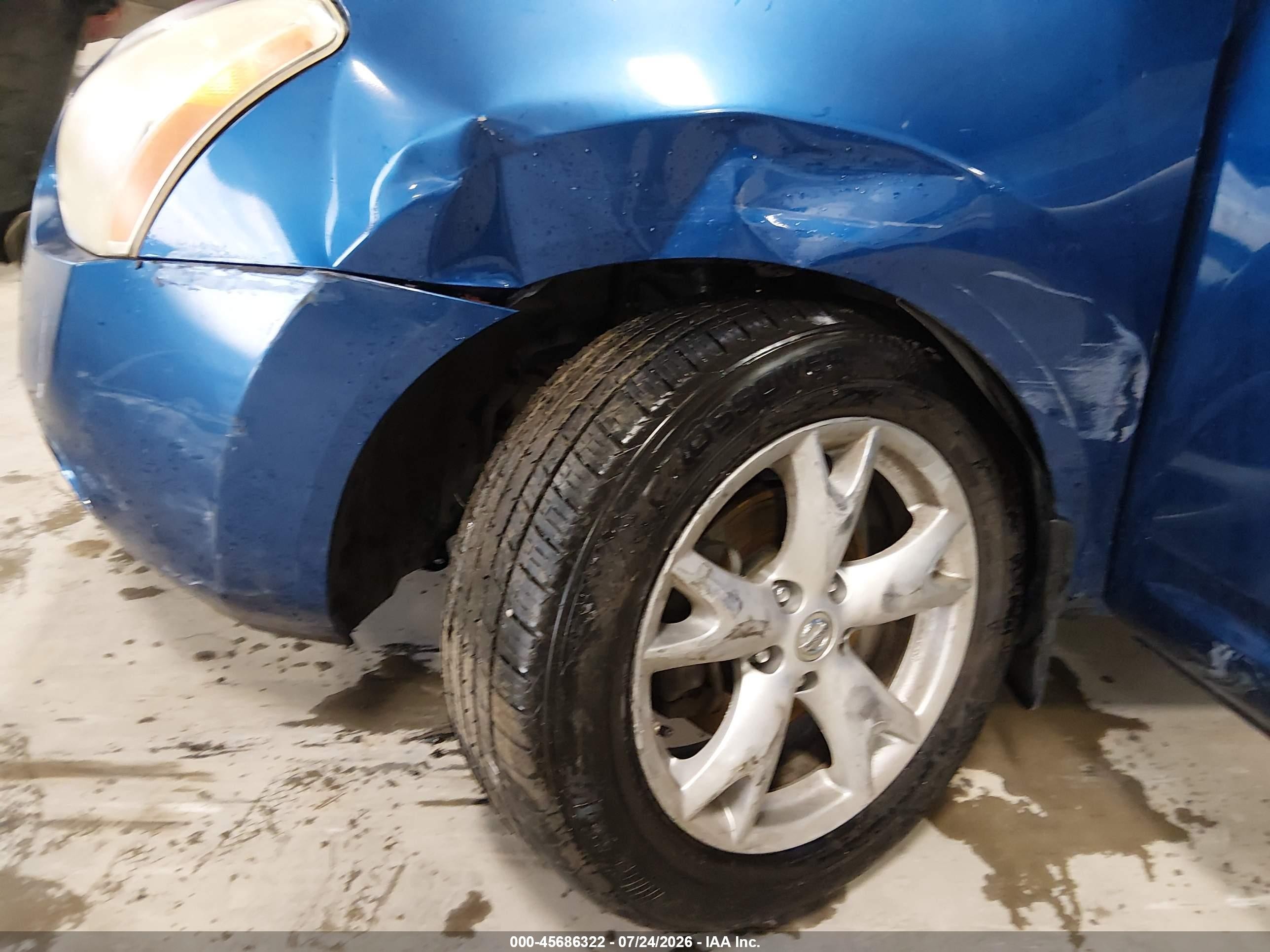 2008 Nissan Rogue Sl Синий vin: JN8AS58T48W022994