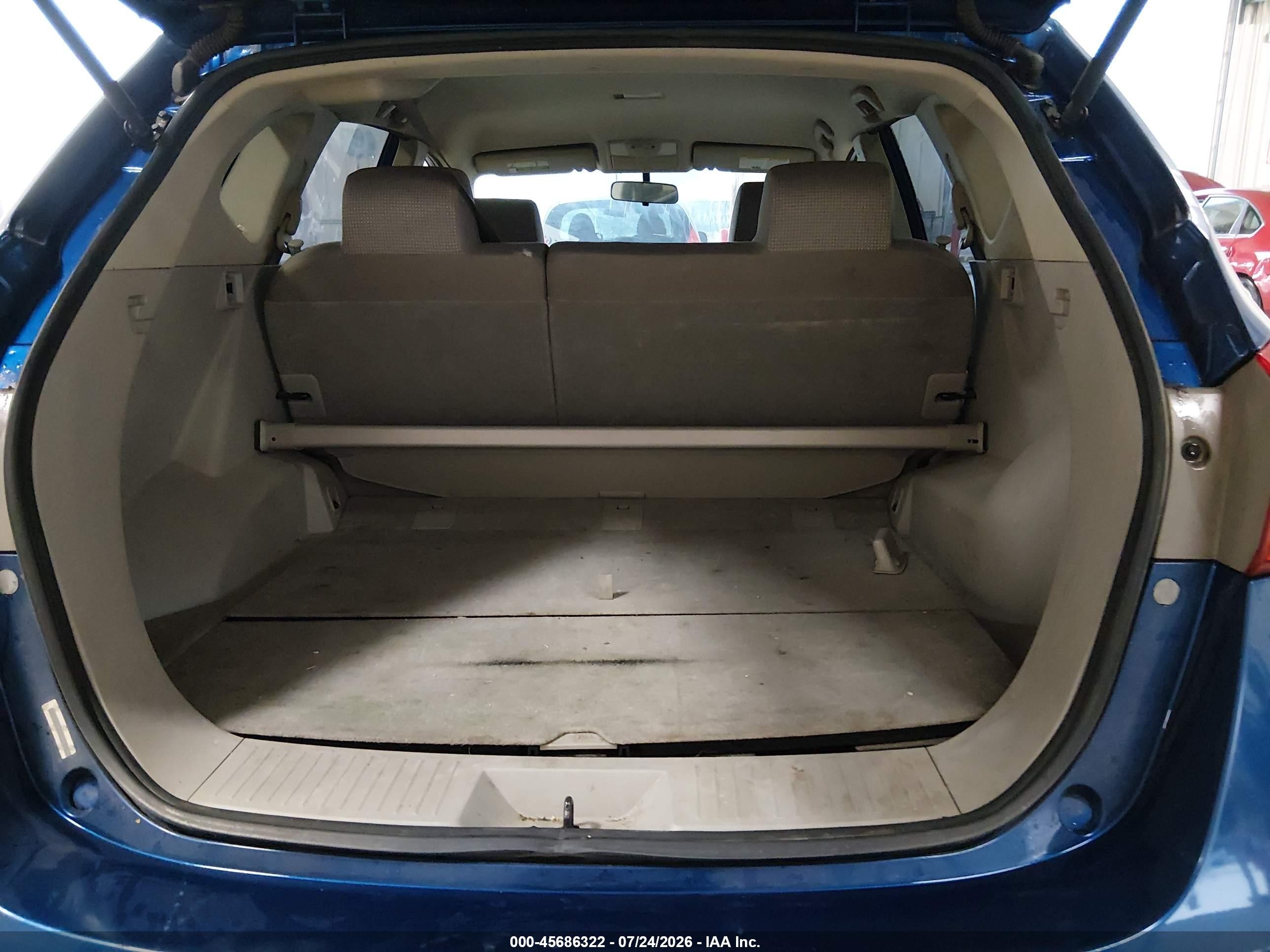 2008 Nissan Rogue Sl Синий vin: JN8AS58T48W022994