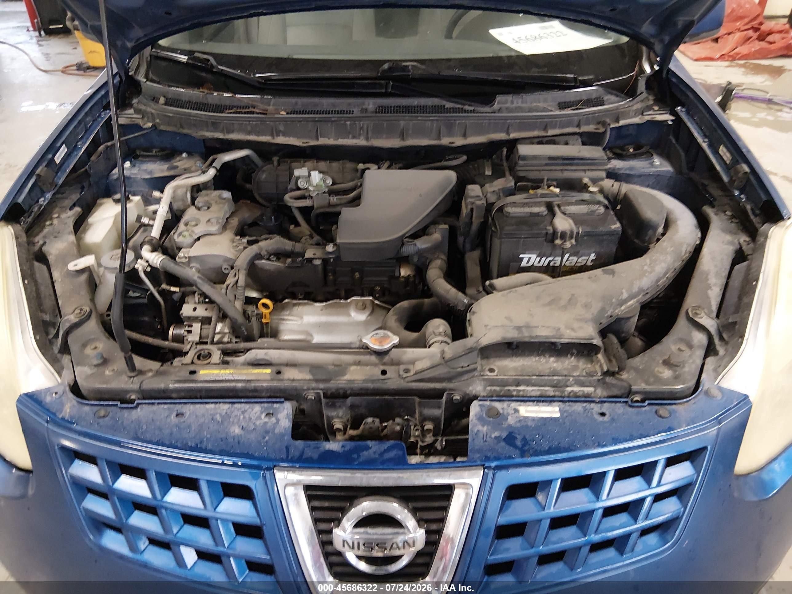 2008 Nissan Rogue Sl Синий vin: JN8AS58T48W022994