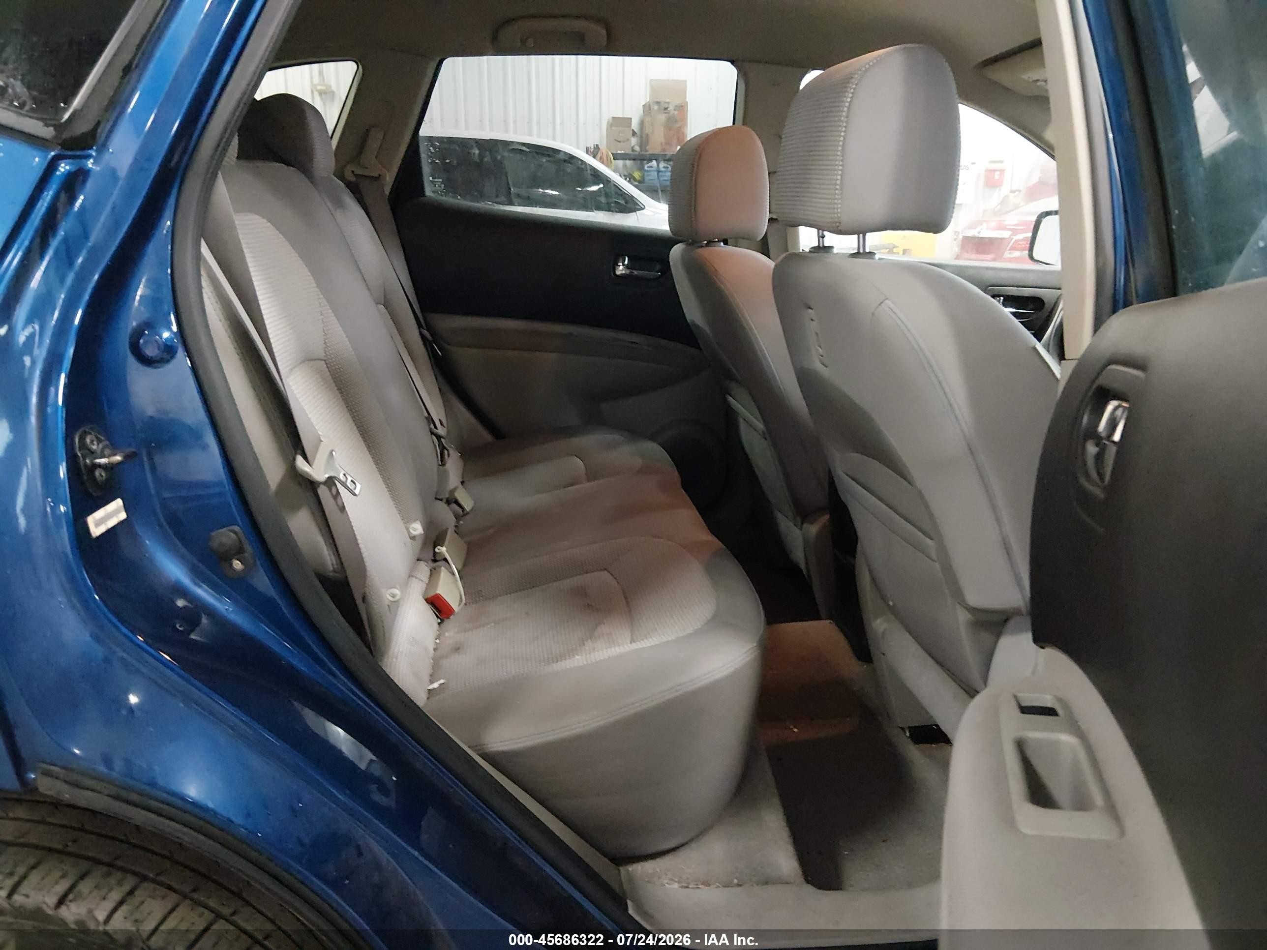 2008 Nissan Rogue Sl Синий vin: JN8AS58T48W022994