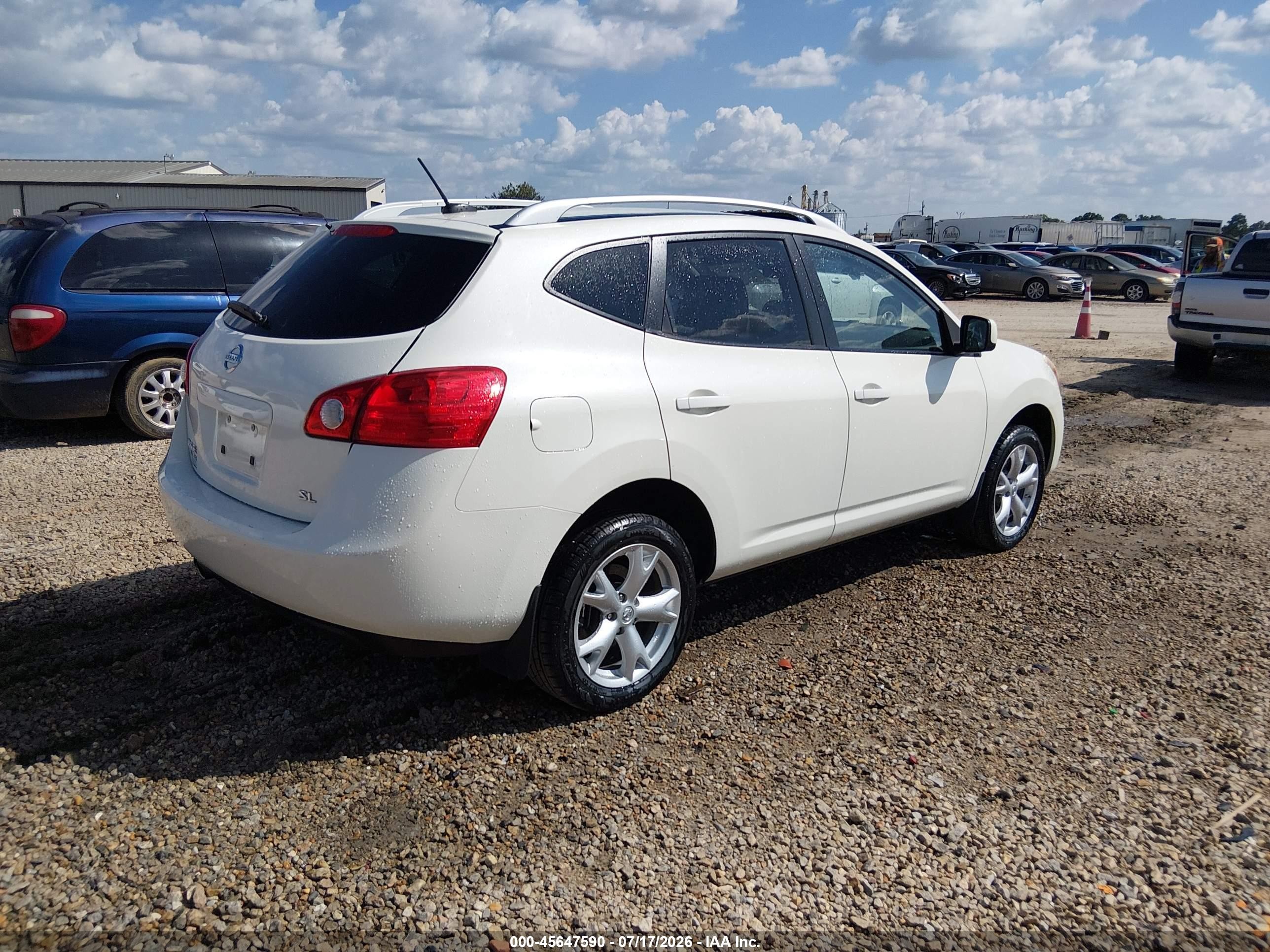 2008 Nissan Rogue Sl White vin: JN8AS58T48W023546