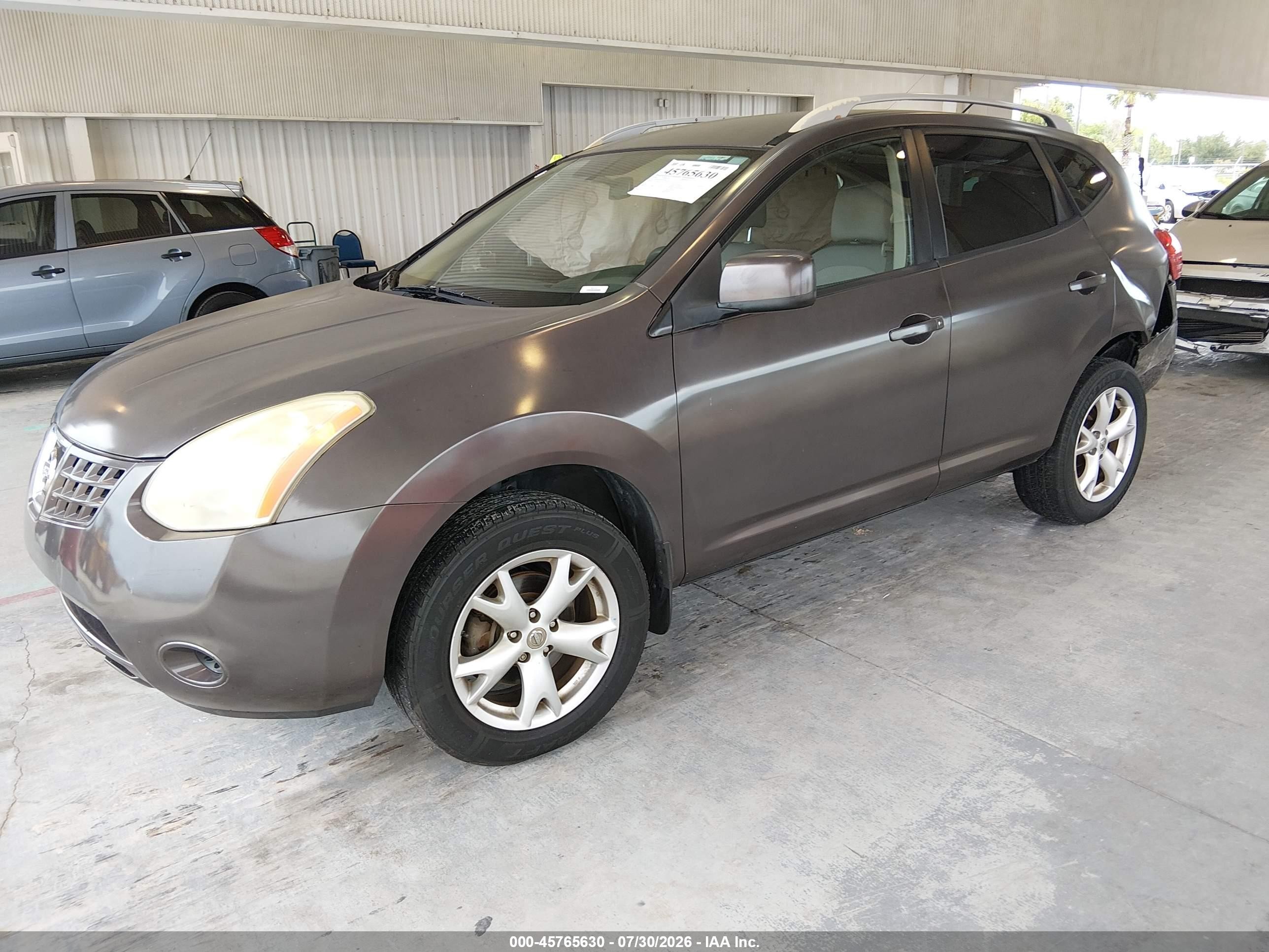 2008 Nissan Rogue Sl Brown vin: JN8AS58T48W025653