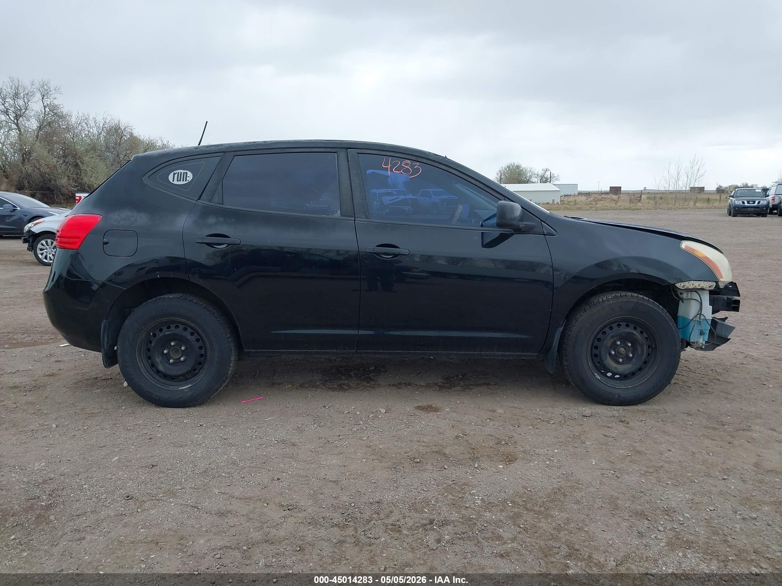 2009 Nissan Rogue S Black vin: JN8AS58T49W044964