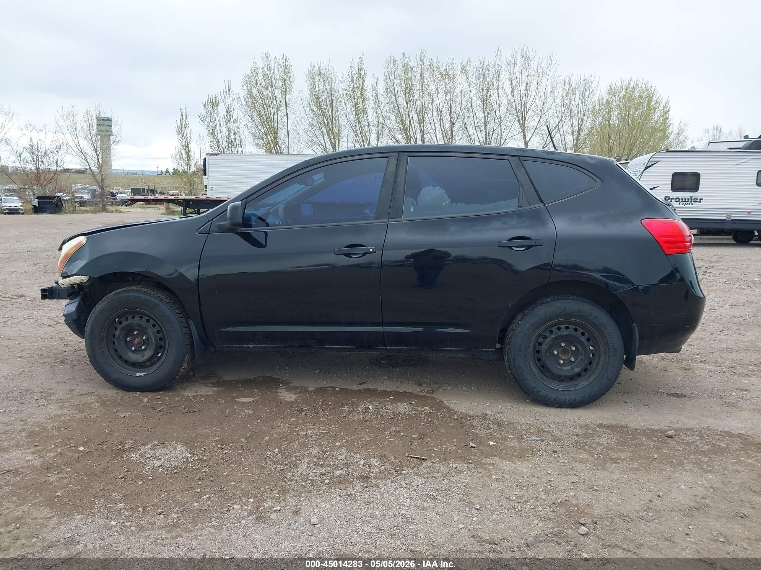 2009 Nissan Rogue S Black vin: JN8AS58T49W044964