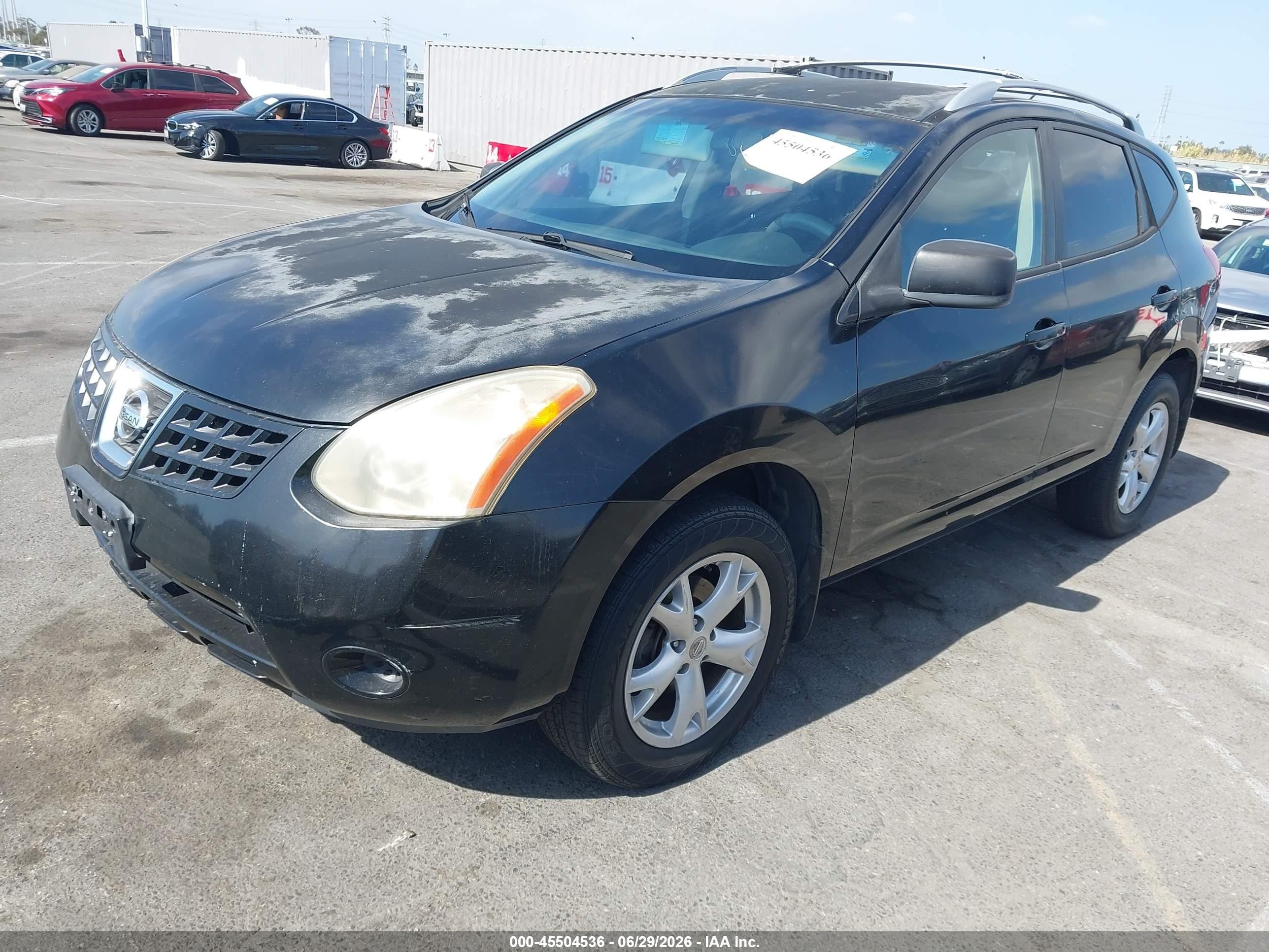 2009 Nissan Rogue Sl Black vin: JN8AS58T49W049792