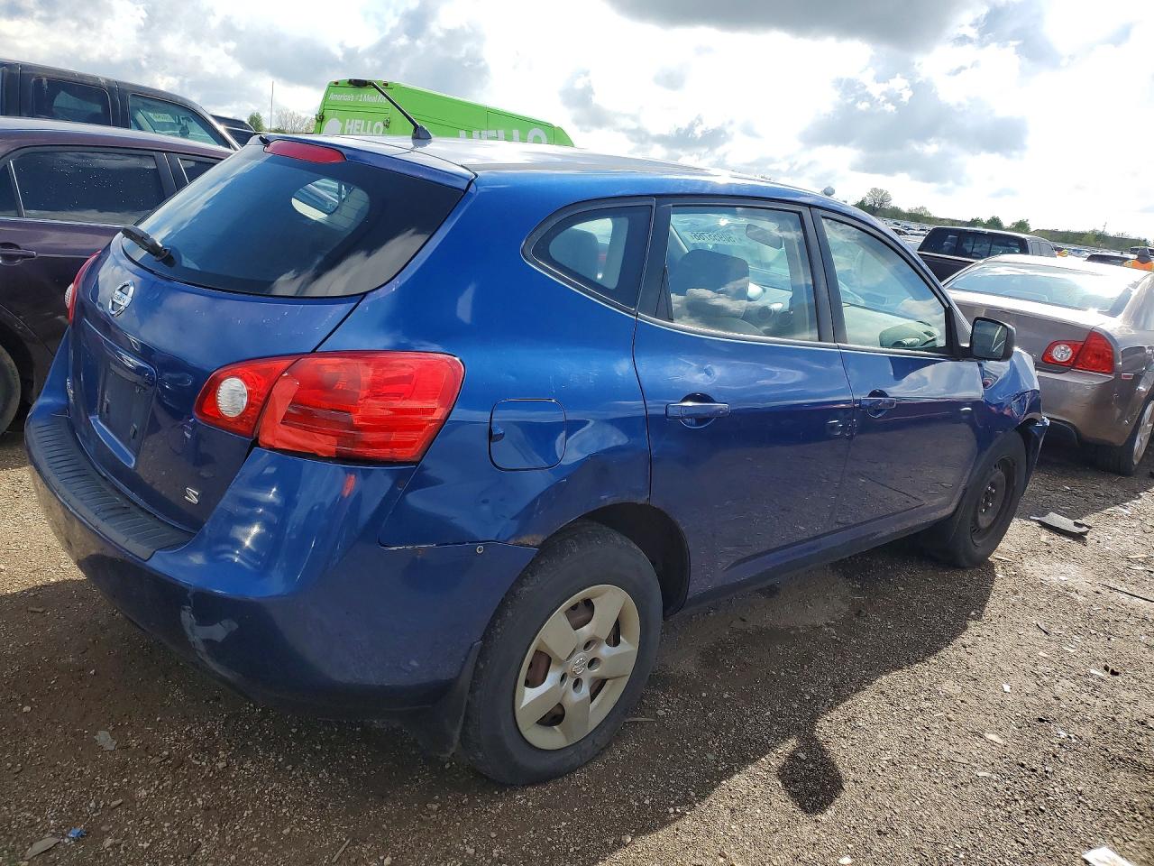 2009 Nissan Rogue S Blue vin: JN8AS58T49W052451