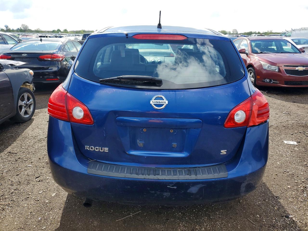 2009 Nissan Rogue S Blue vin: JN8AS58T49W052451