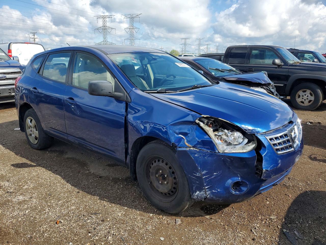 2009 Nissan Rogue S Blue vin: JN8AS58T49W052451