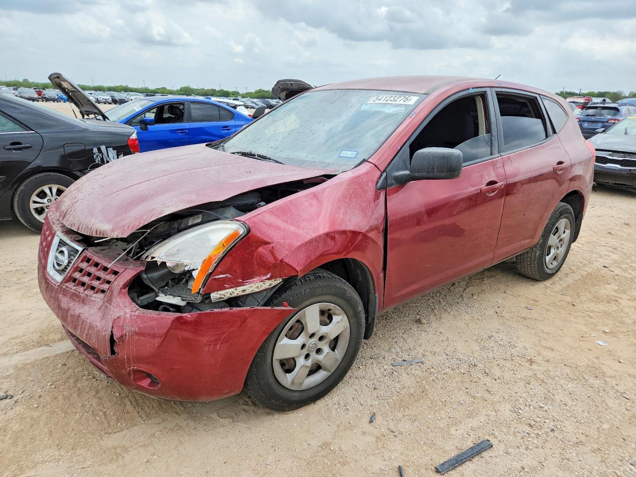 2009 Nissan Rogue S Red vin: JN8AS58T49W053664