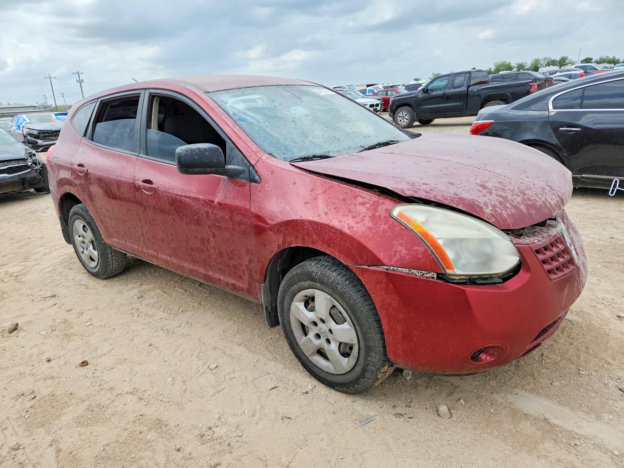 2009 Nissan Rogue S Красный vin: JN8AS58T49W053664