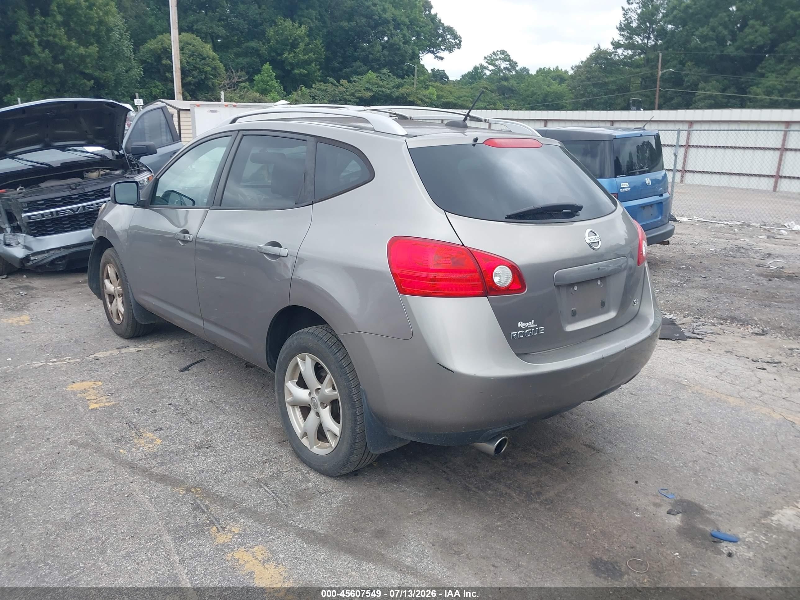 2009 Nissan Rogue Sl Tan vin: JN8AS58T49W323783