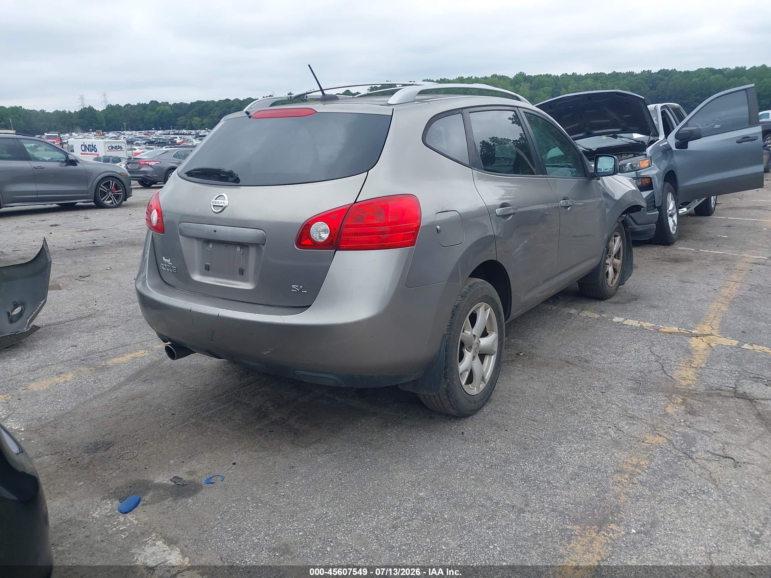 2009 Nissan Rogue Sl Tan vin: JN8AS58T49W323783