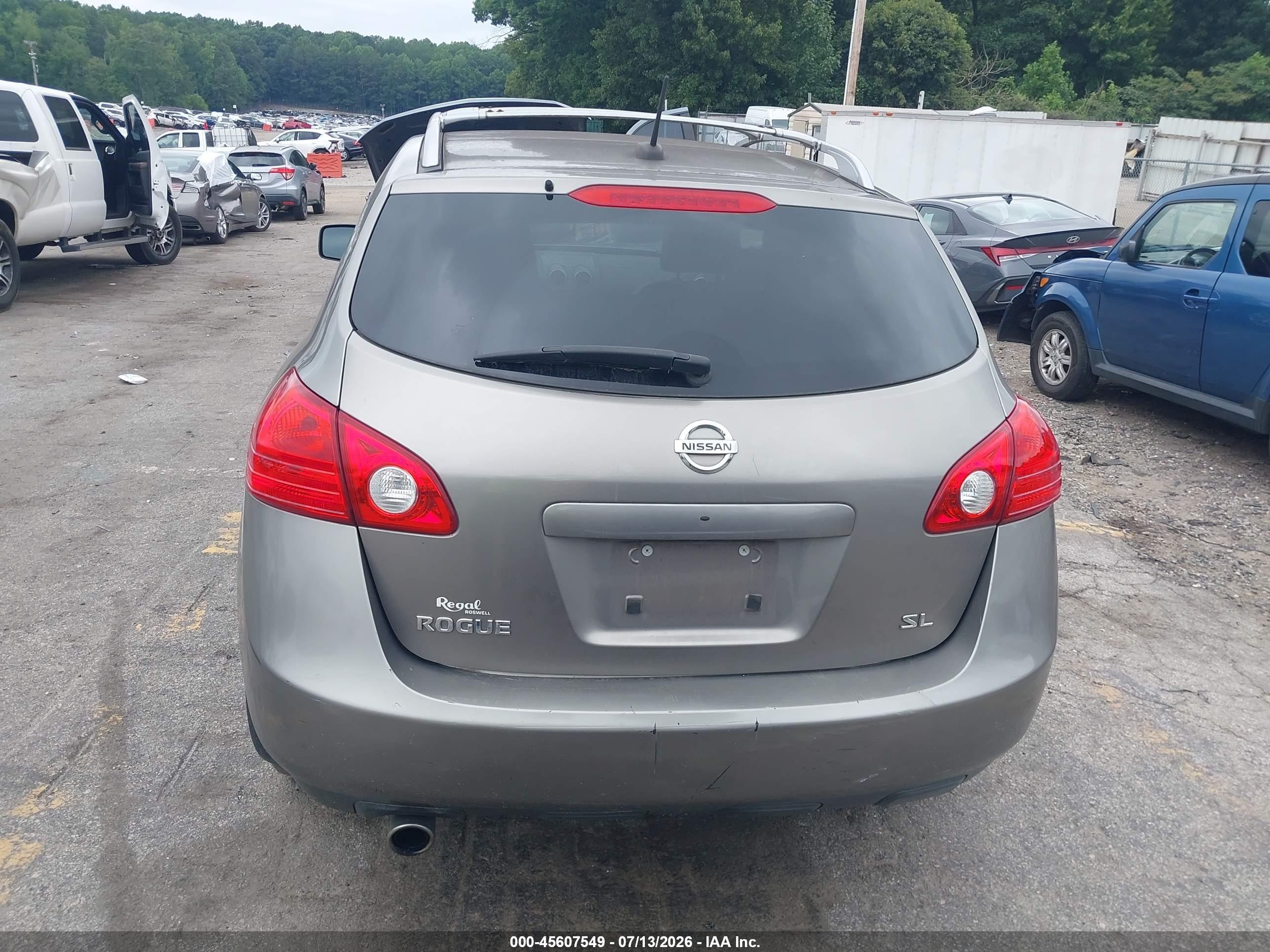 2009 Nissan Rogue Sl Tan vin: JN8AS58T49W323783