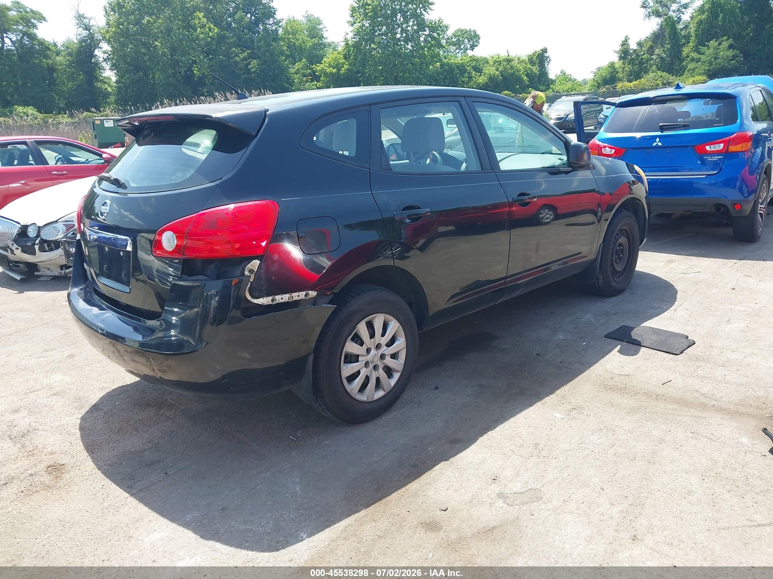 2009 Nissan Rogue S Black vin: JN8AS58T49W324495