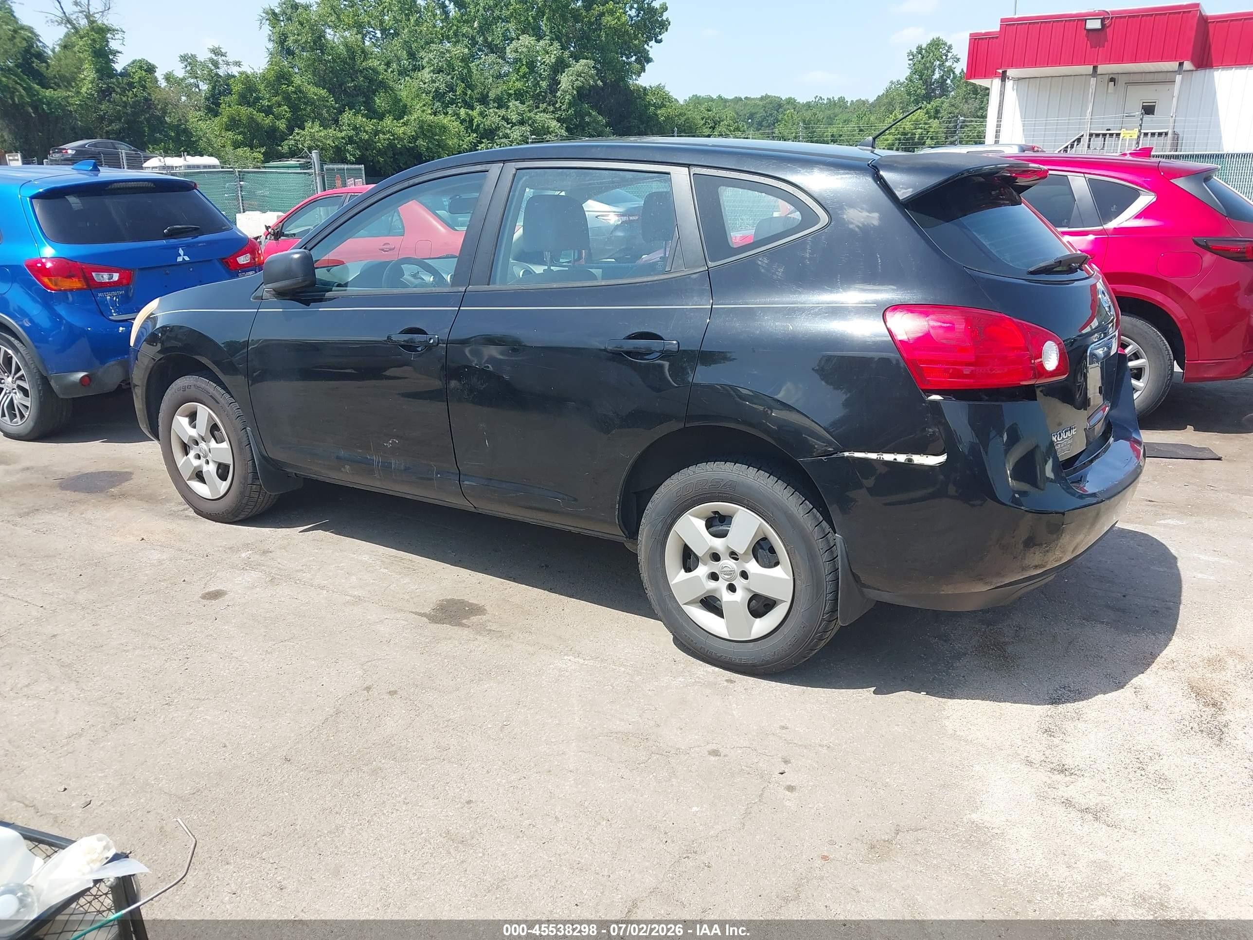 2009 Nissan Rogue S Black vin: JN8AS58T49W324495