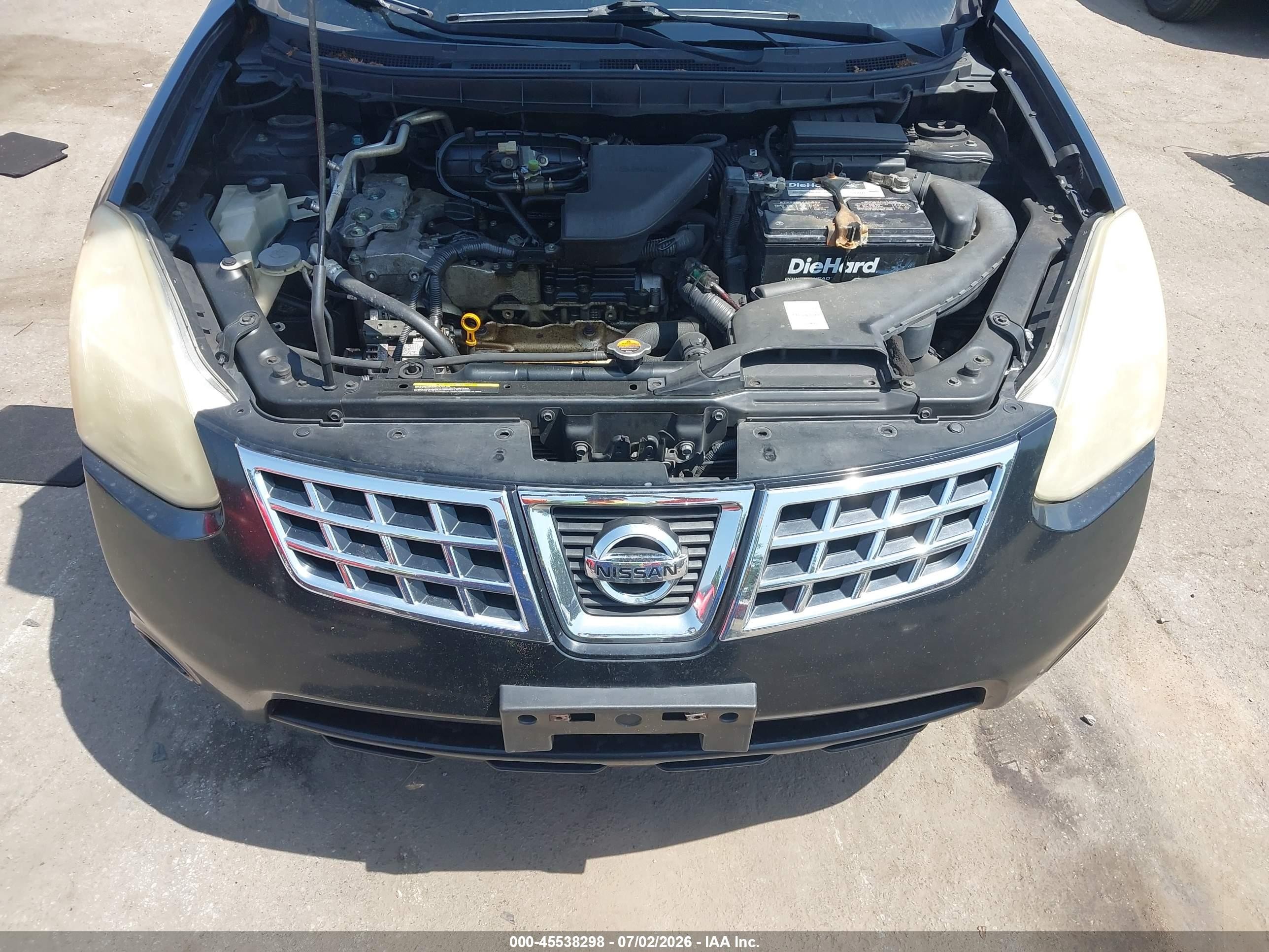2009 Nissan Rogue S Black vin: JN8AS58T49W324495