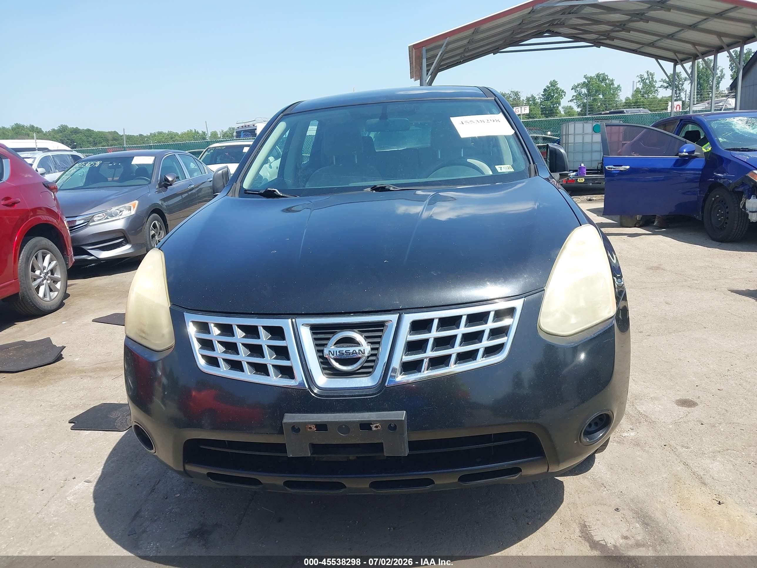 2009 Nissan Rogue S Black vin: JN8AS58T49W324495