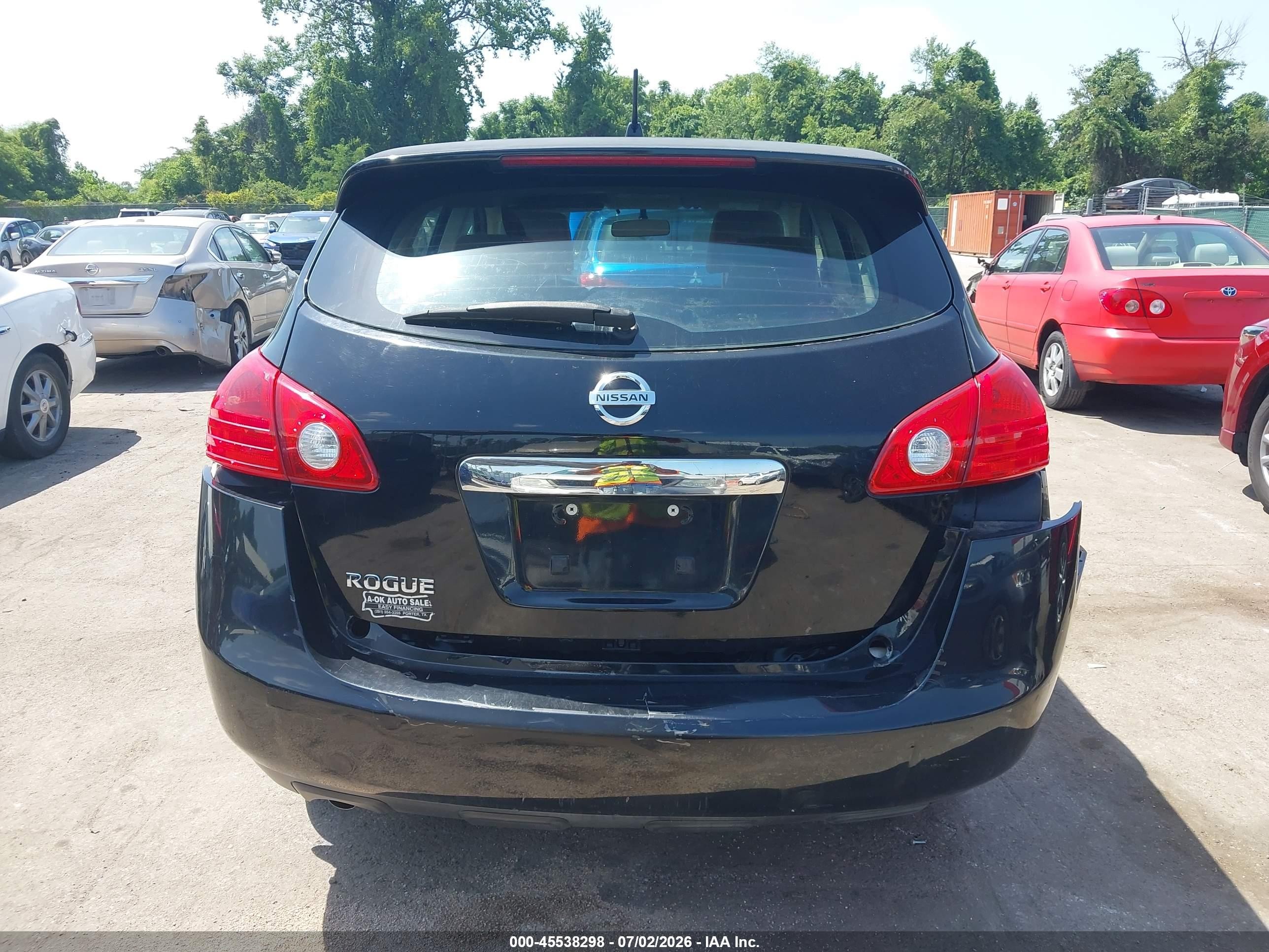 2009 Nissan Rogue S Black vin: JN8AS58T49W324495