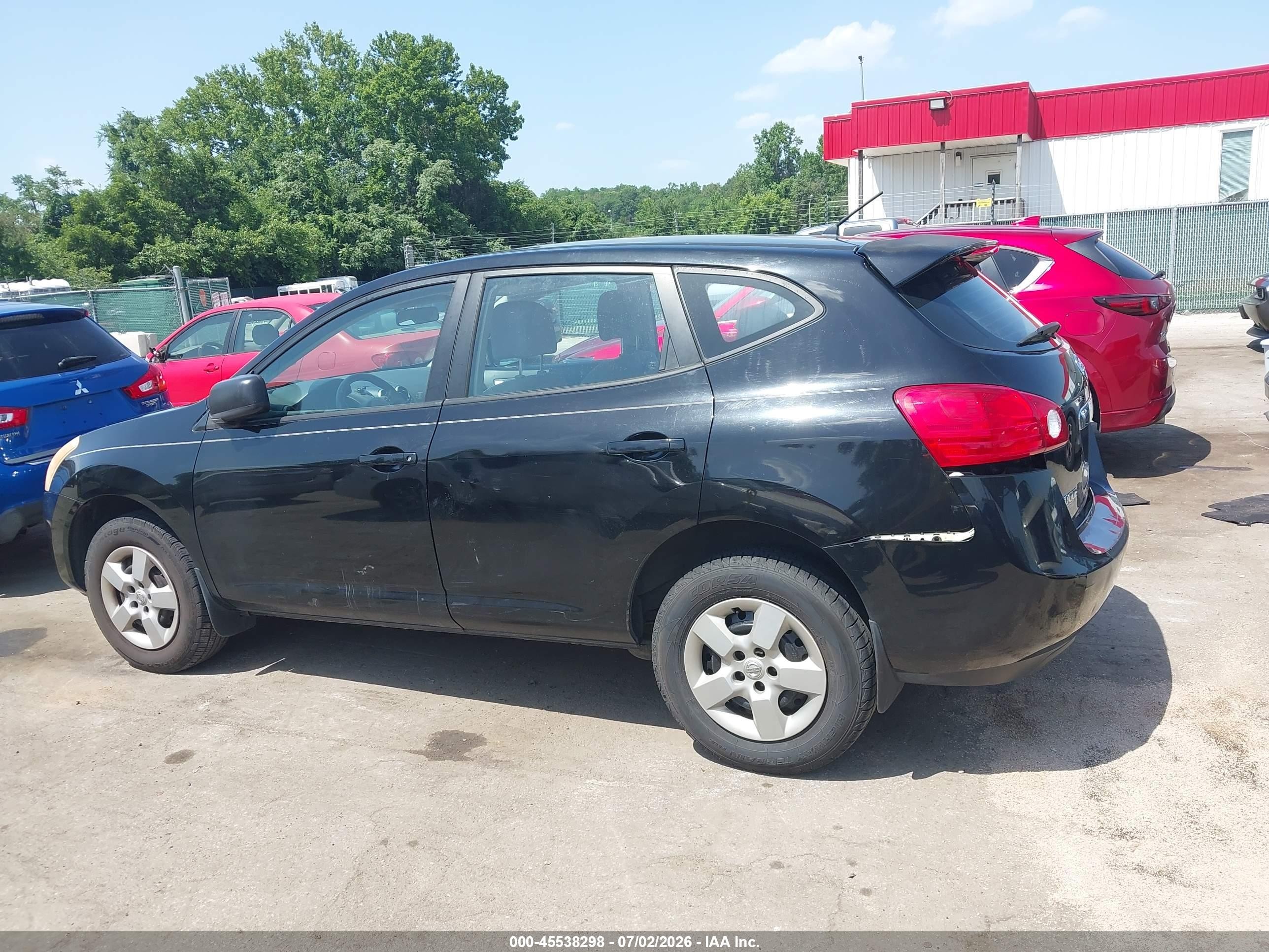 2009 Nissan Rogue S Black vin: JN8AS58T49W324495