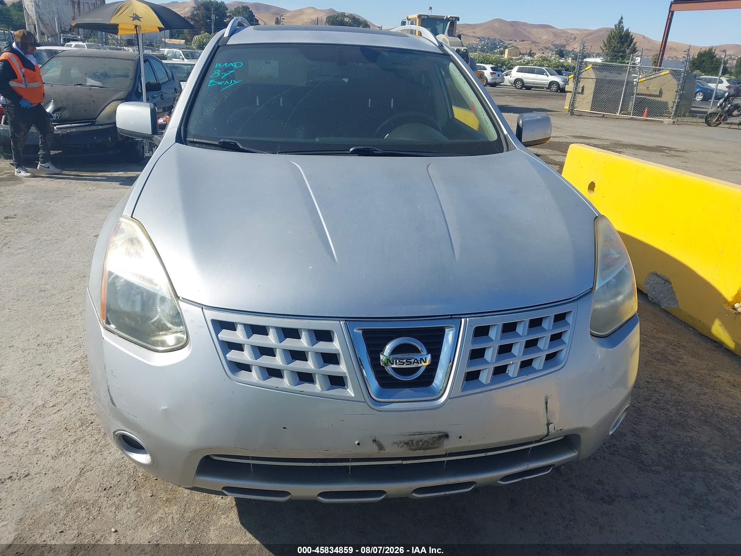 2008 Nissan Rogue Sl Gray vin: JN8AS58T58W002477