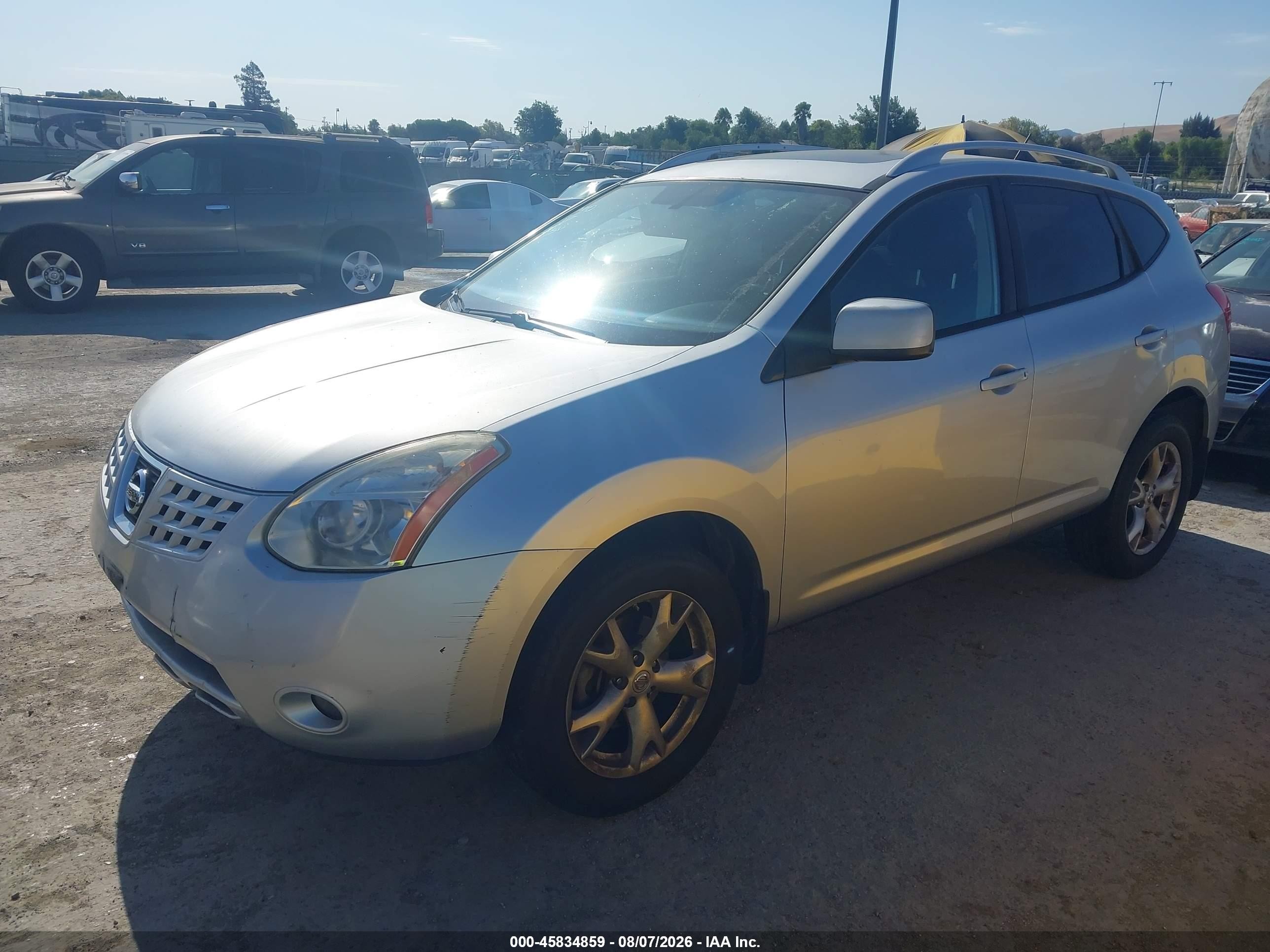 2008 Nissan Rogue Sl Gray vin: JN8AS58T58W002477