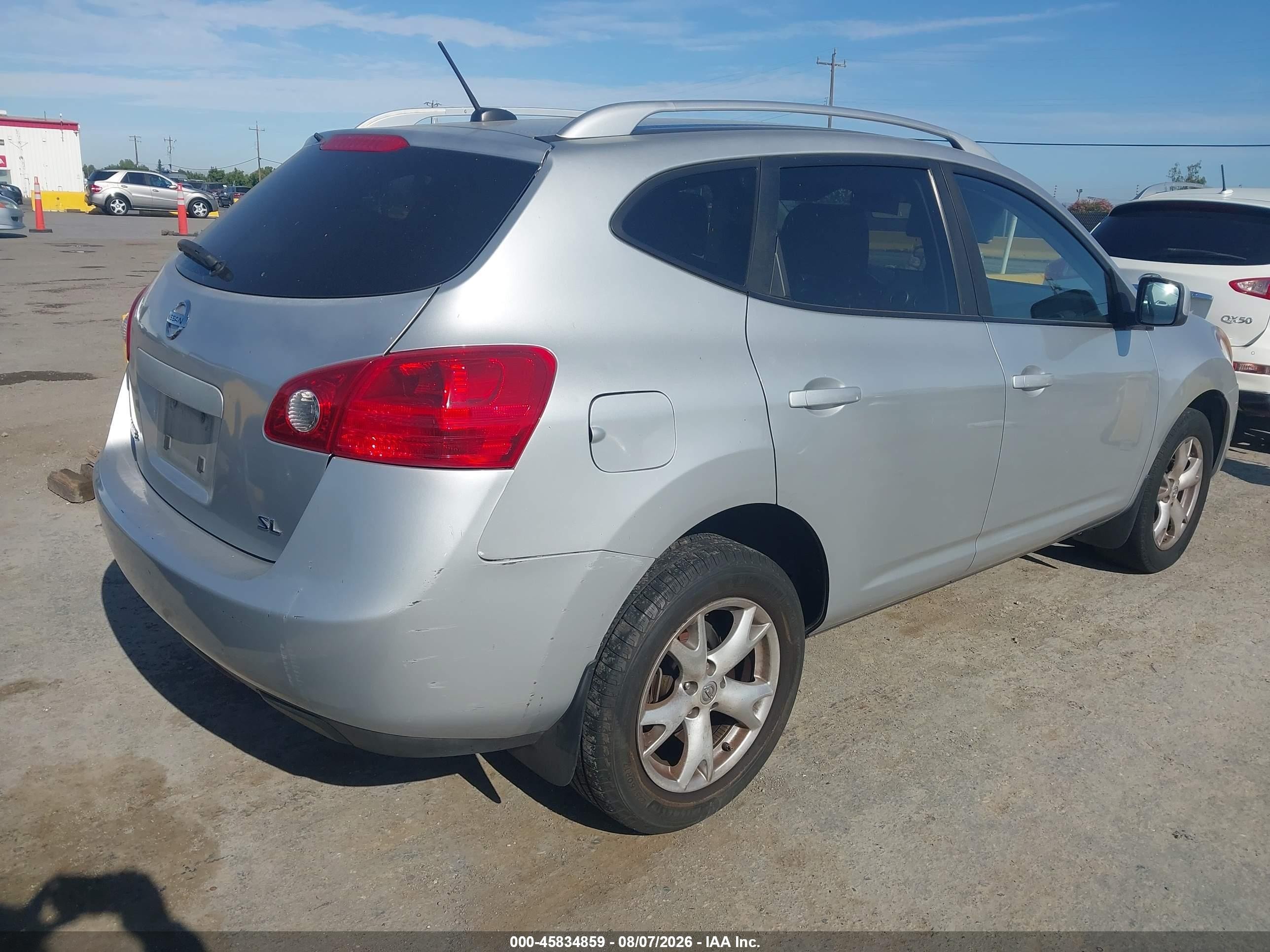 2008 Nissan Rogue Sl Gray vin: JN8AS58T58W002477