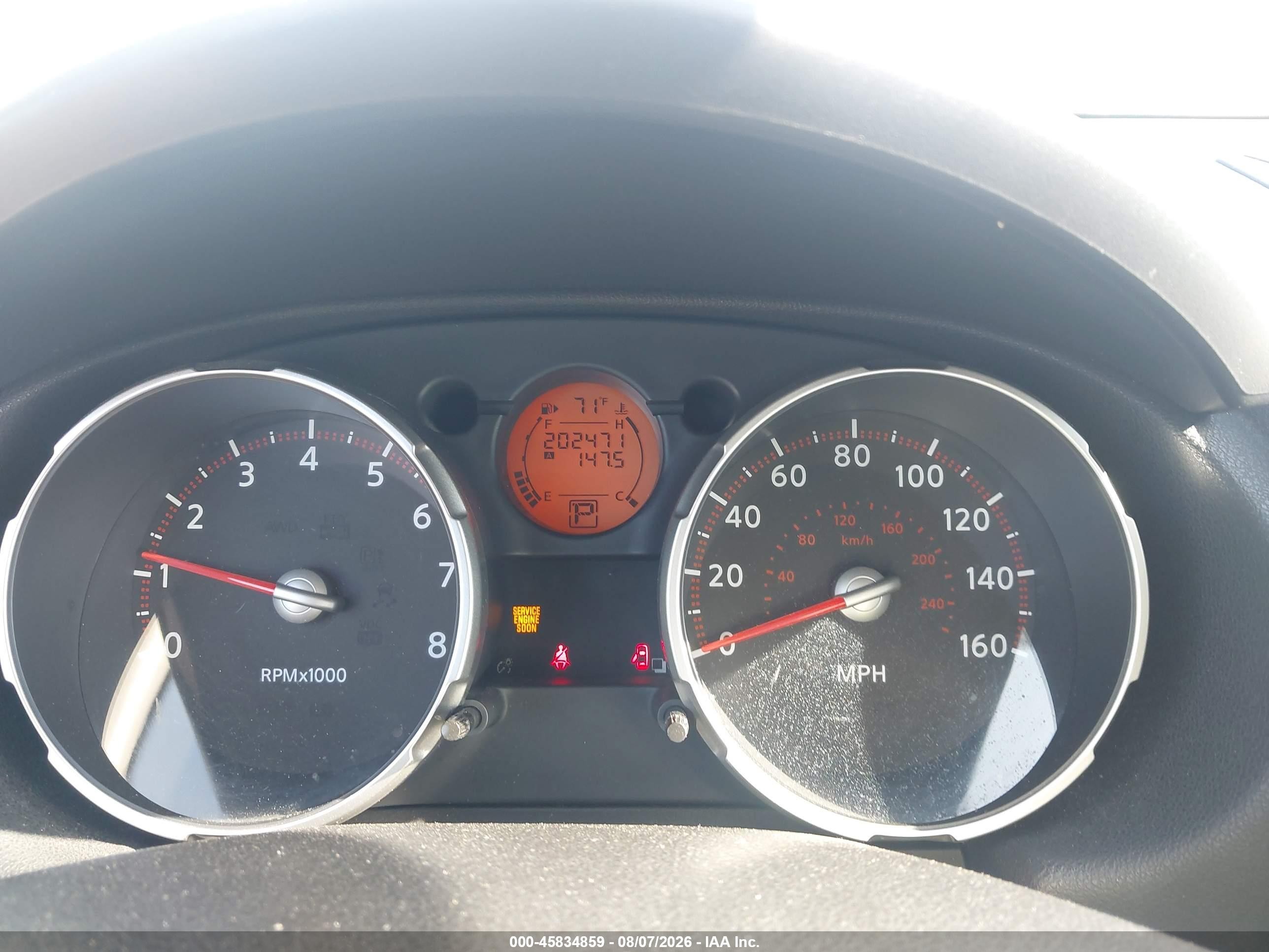 2008 Nissan Rogue Sl Gray vin: JN8AS58T58W002477