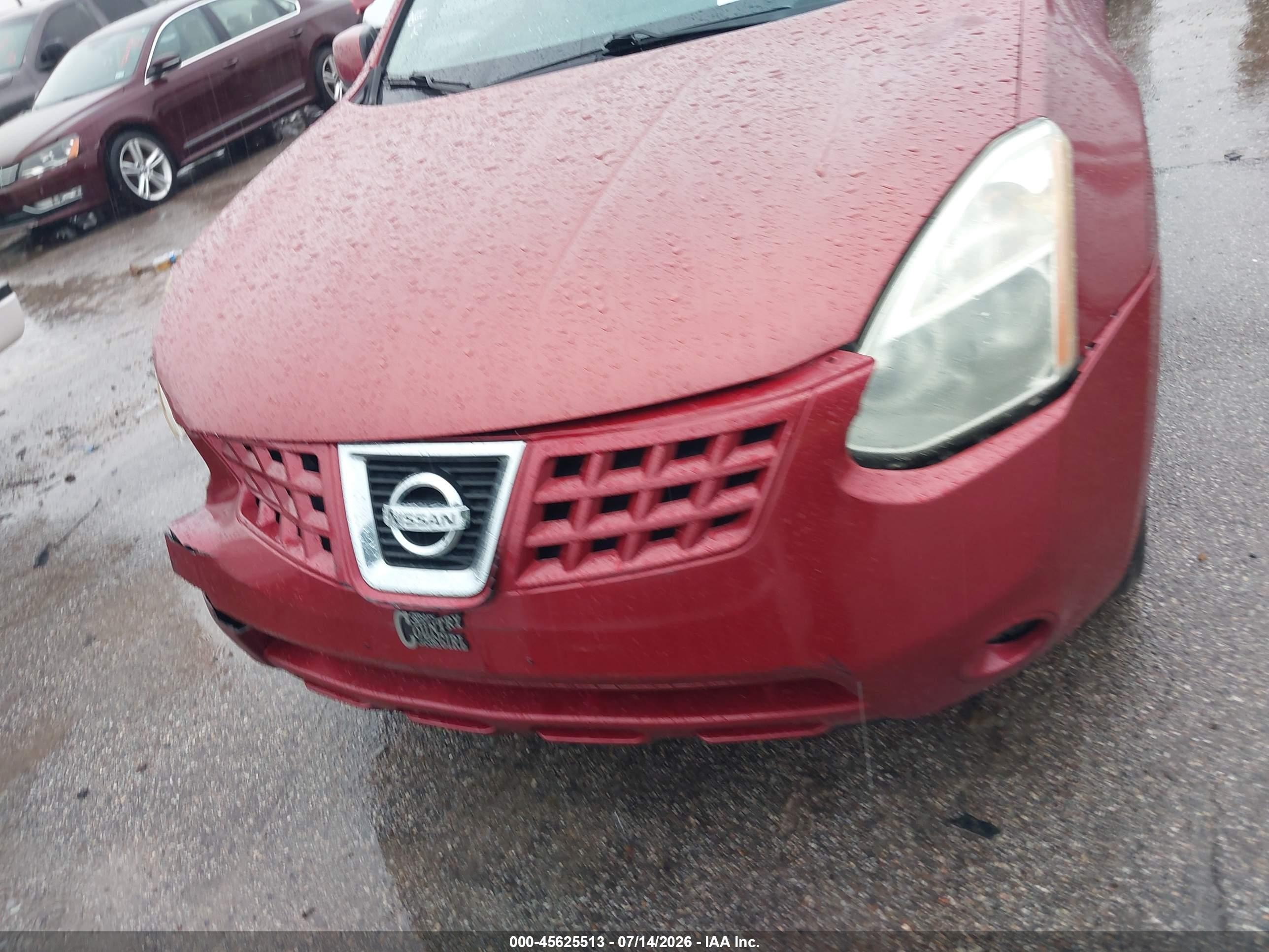 2008 Nissan Rogue Sl Красный vin: JN8AS58T58W023359