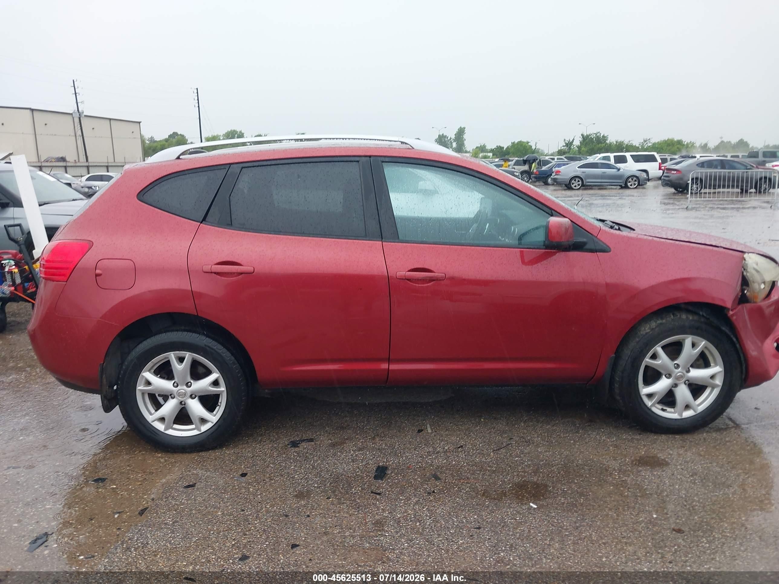 2008 Nissan Rogue Sl Красный vin: JN8AS58T58W023359