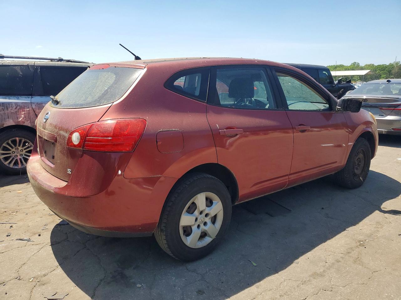 2009 Nissan Rogue S Red vin: JN8AS58T59W040647
