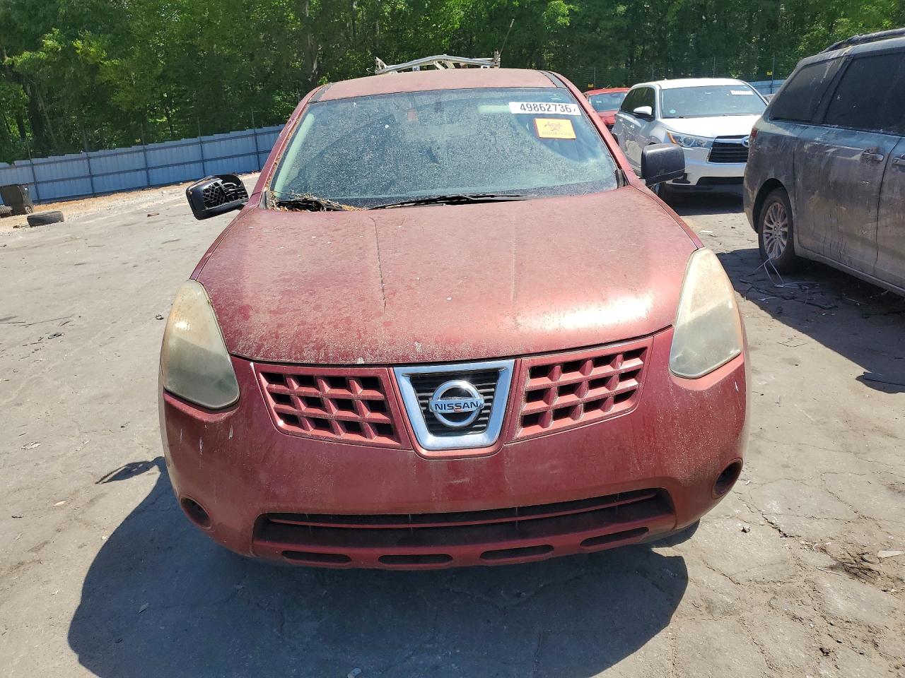 2009 Nissan Rogue S Red vin: JN8AS58T59W040647