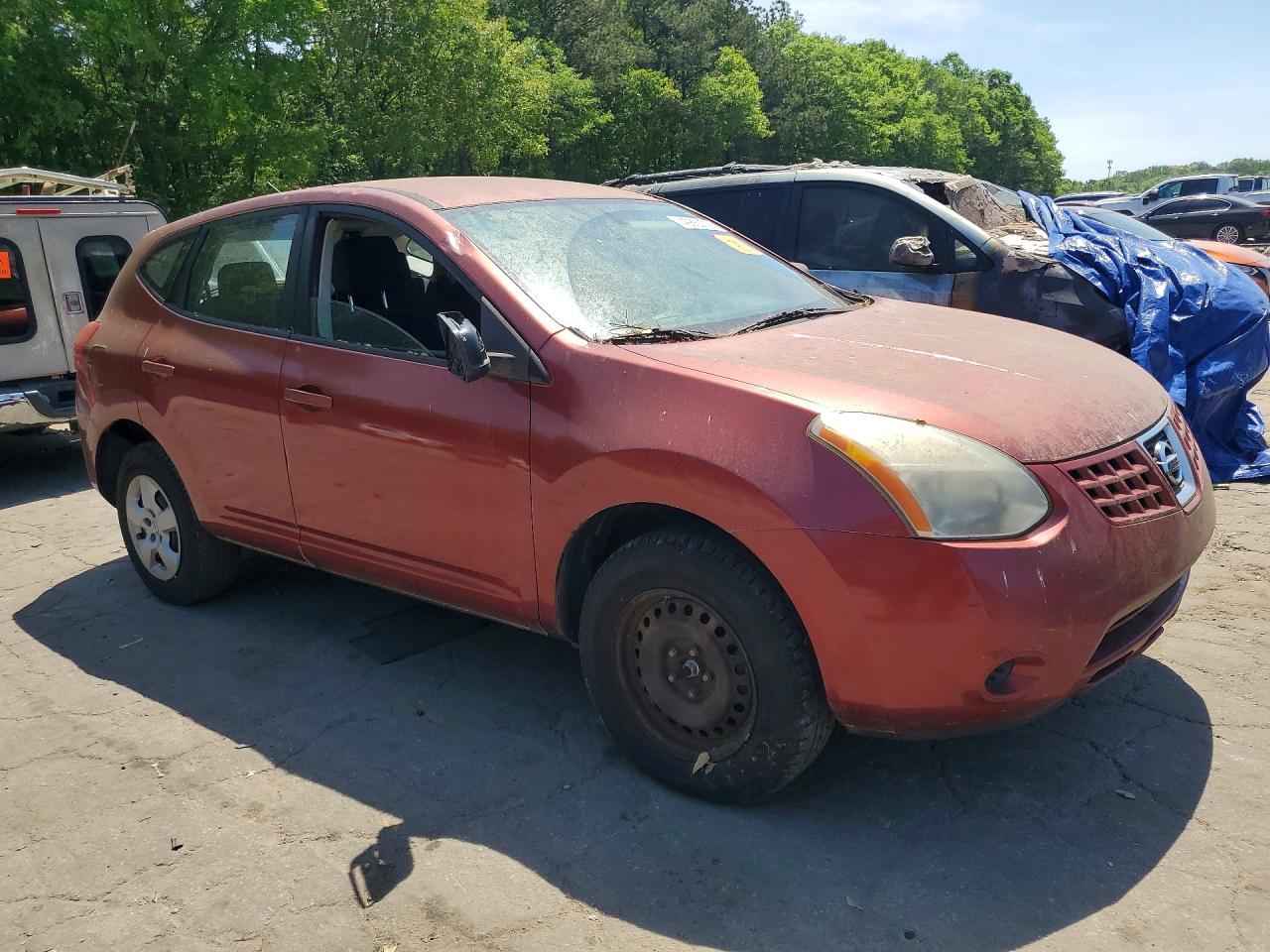 2009 Nissan Rogue S Red vin: JN8AS58T59W040647