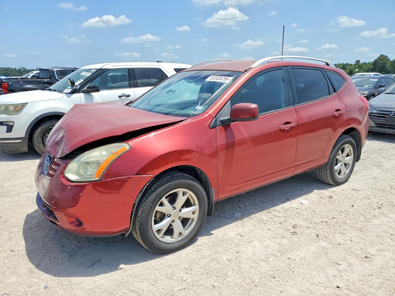 2009 Nissan Rogue S Красный vin: JN8AS58T59W046416