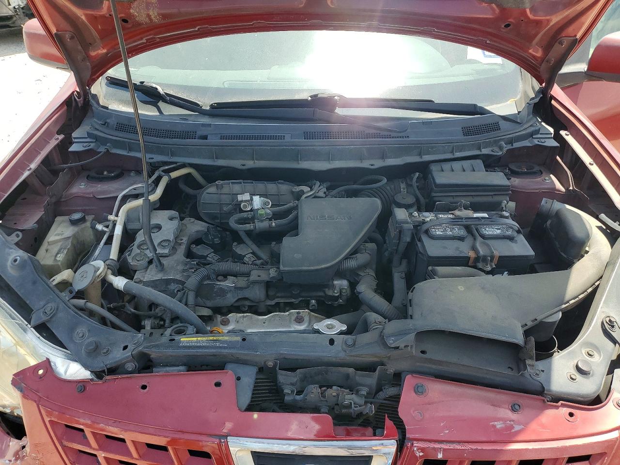 2009 Nissan Rogue S Red vin: JN8AS58T59W046416