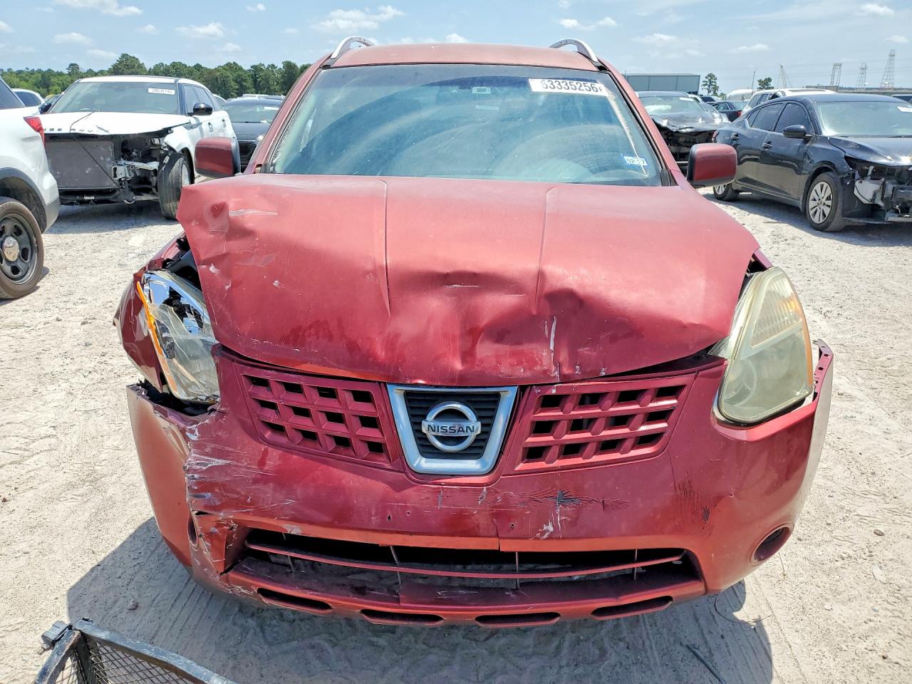 2009 Nissan Rogue S Red vin: JN8AS58T59W046416