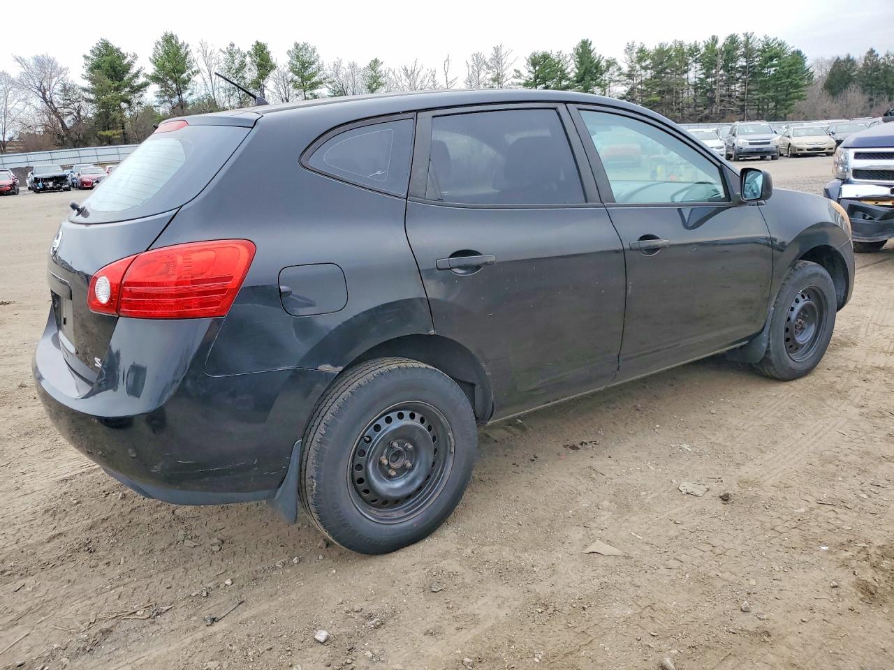 2009 Nissan Rogue S Черный vin: JN8AS58T59W048246