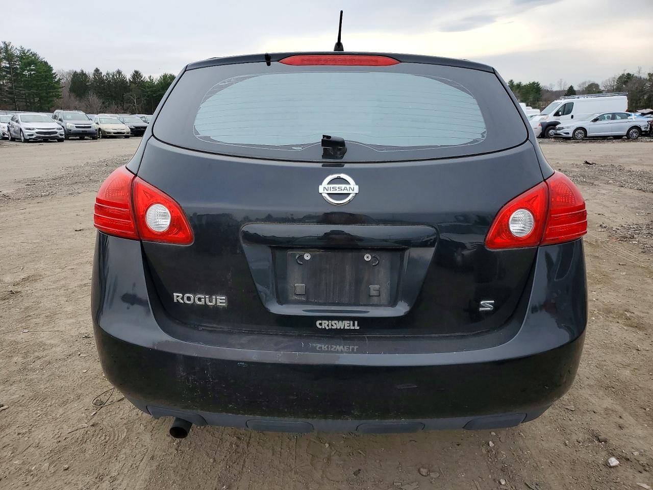 2009 Nissan Rogue S Черный vin: JN8AS58T59W048246
